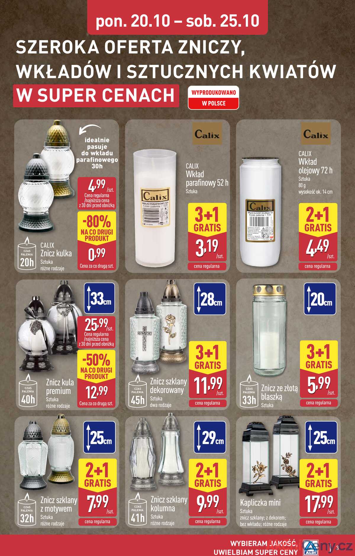 Leták Aldi Polsko 22.10.-28.10.2025 - Průmyslové výrobky a textil strana 3