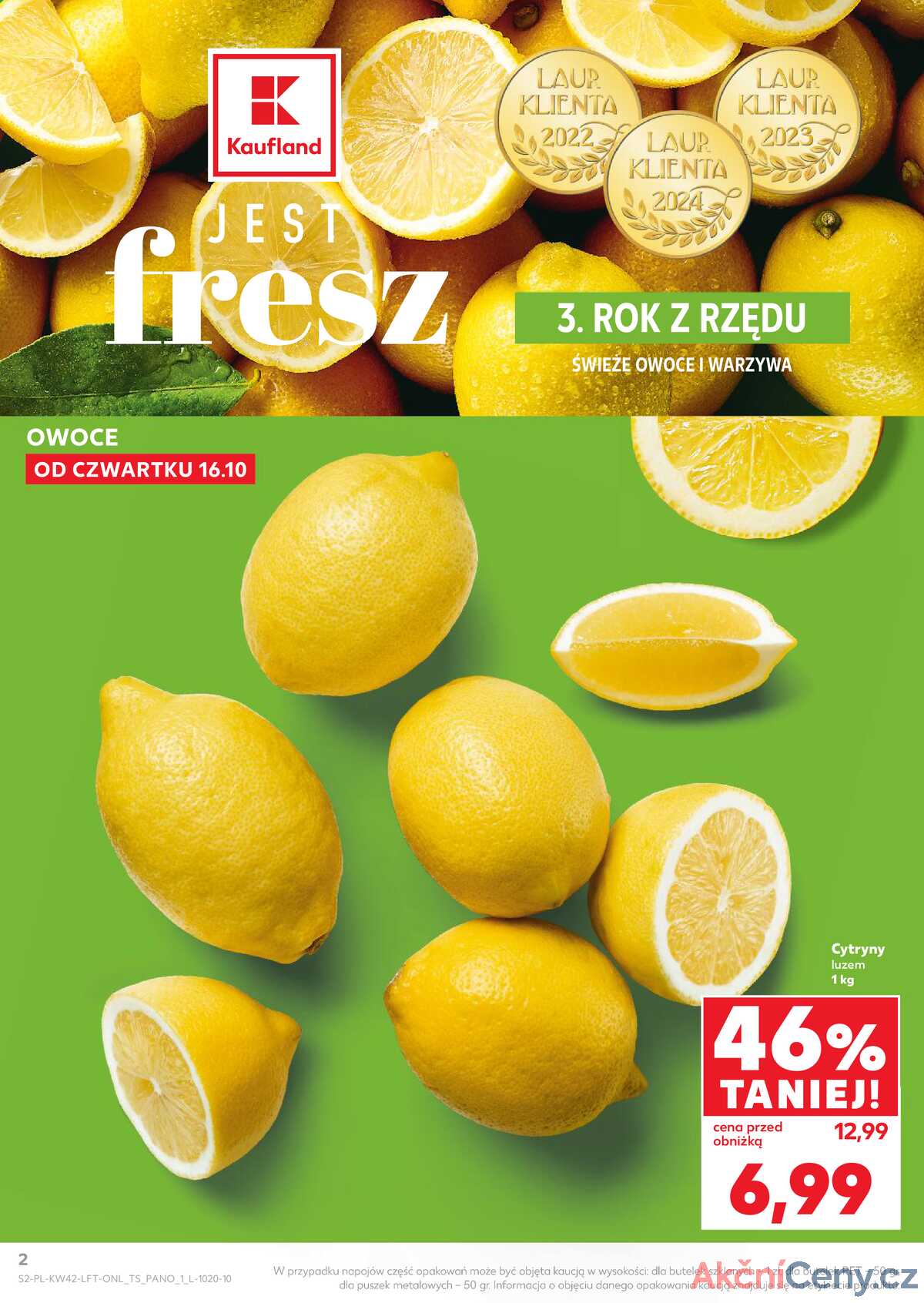 Leták Kaufland Polsko 16.10.-22.10.2025 - Noviny týdne strana 2