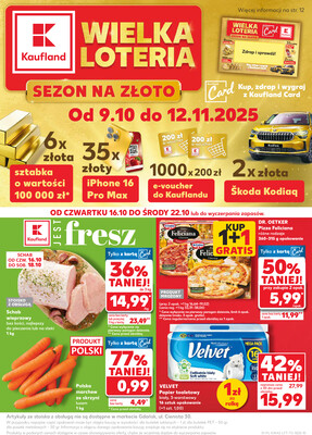 Leták Kaufland Polsko 16.10.-22.10.2025 - Noviny týdne