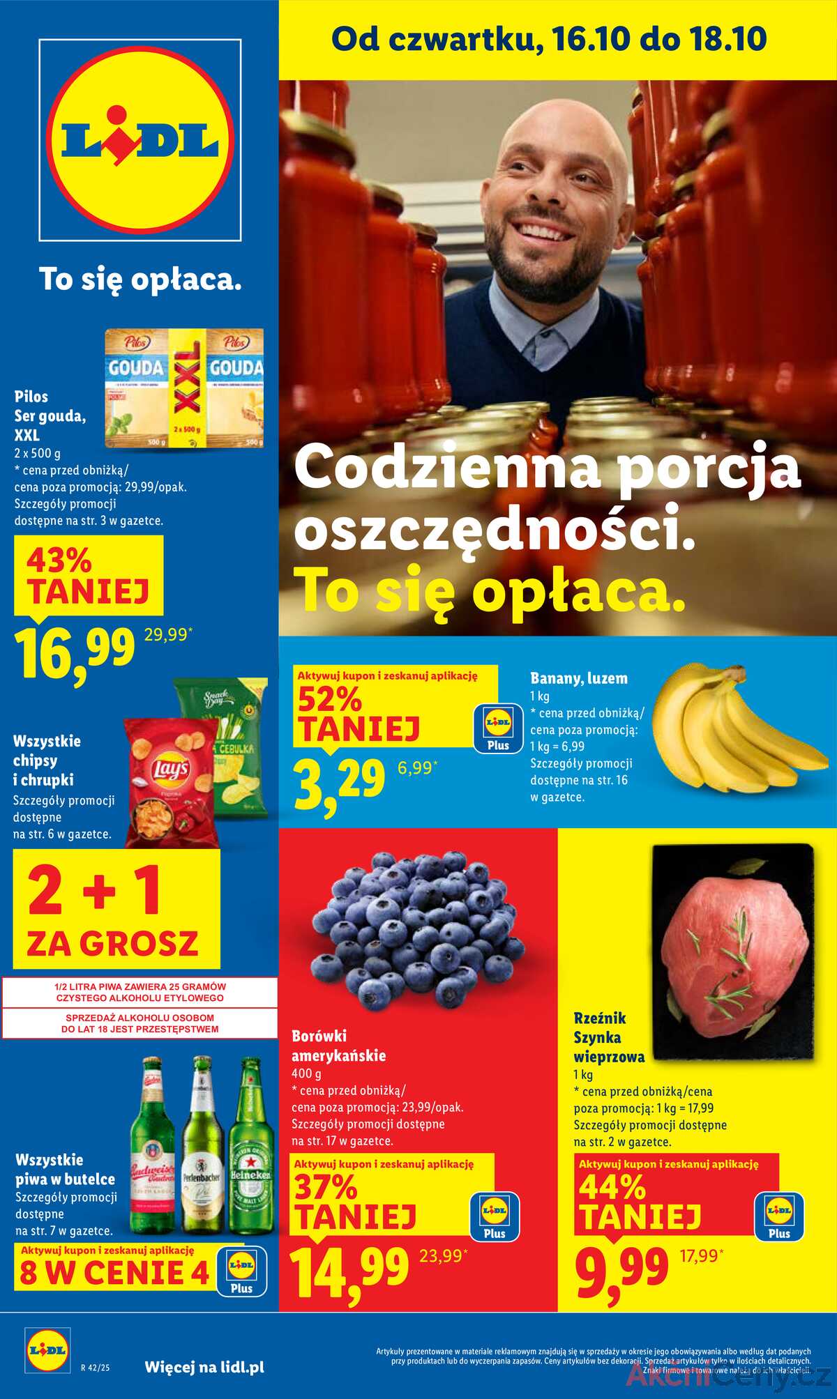 Leták Lidl Polsko 16.10.-18.10.2025 strana 1