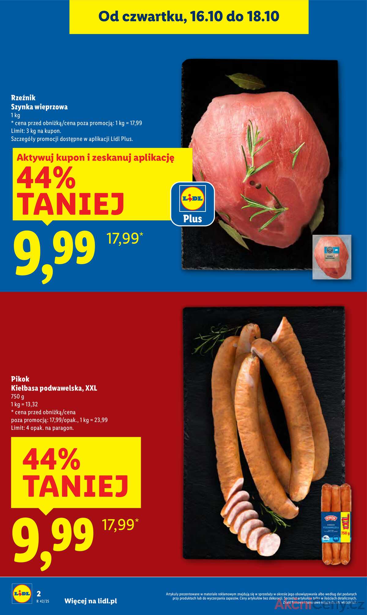 Leták Lidl Polsko 16.10.-18.10.2025 strana 2