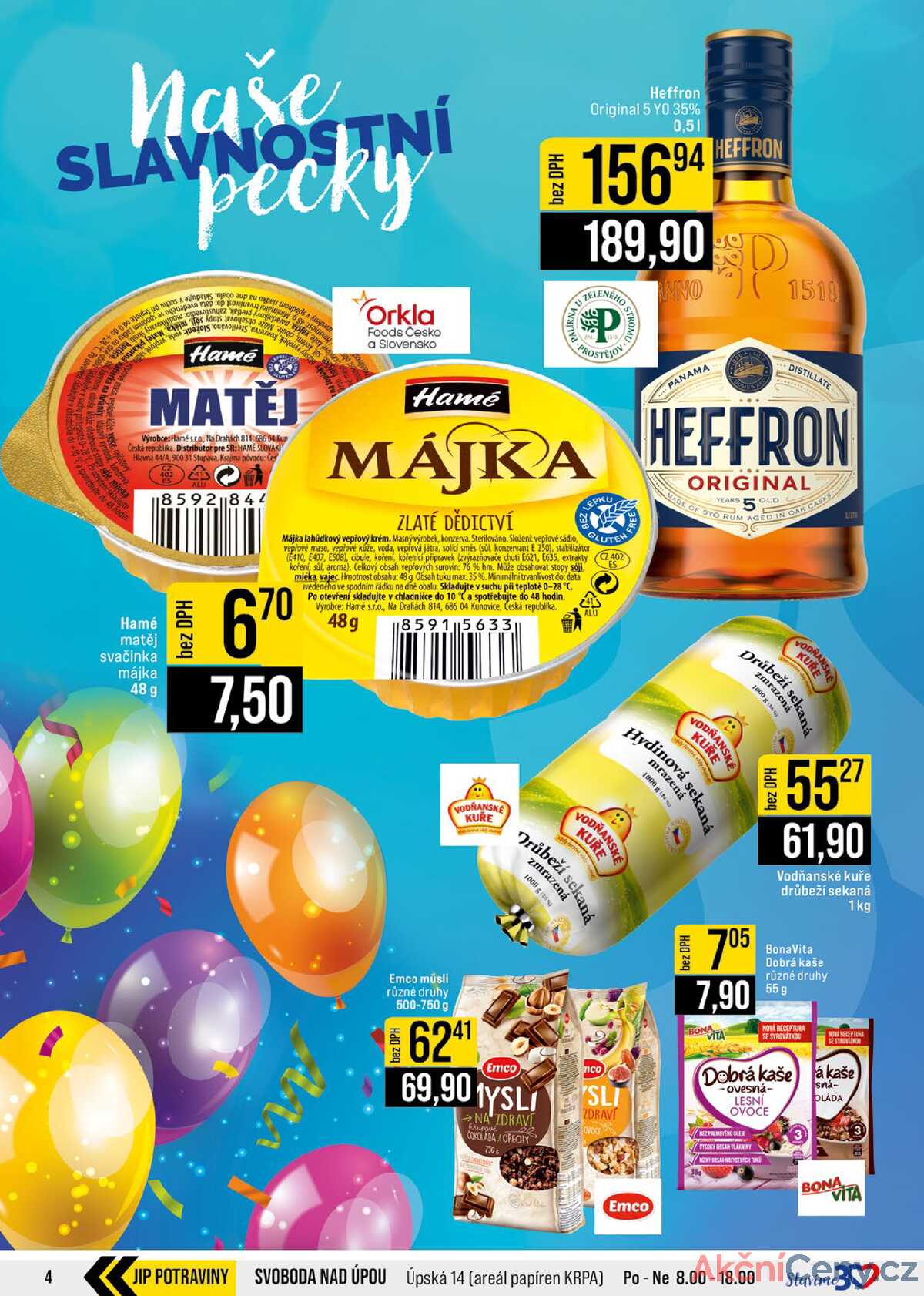 JIP JIP Cash & Carry České Budějovice, Most, Náchod, Polička, Sušice a Svoboda nad Úpou 15.10. - 21.10. strana 4