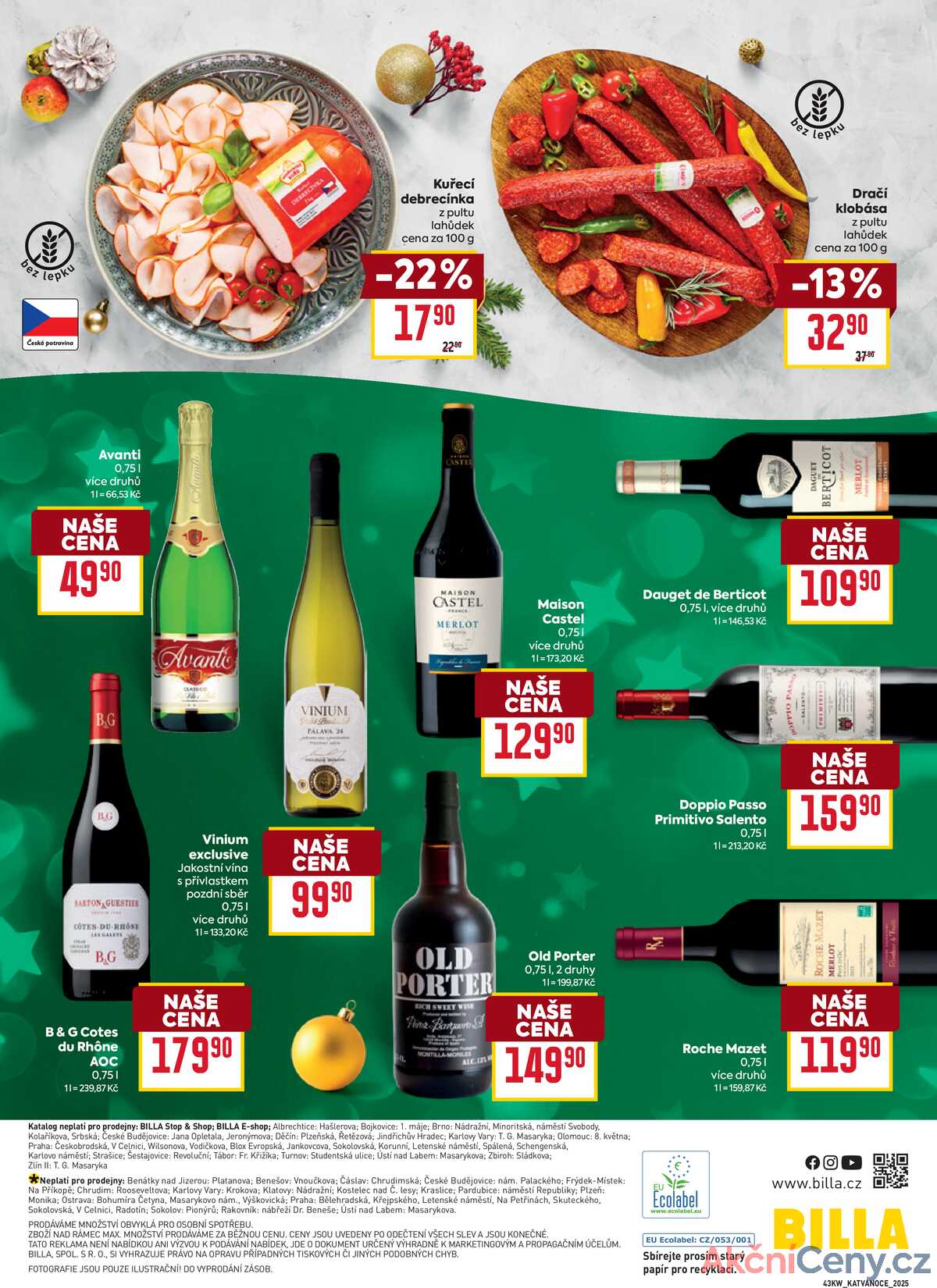 Billa katalog Vánoce od 22.10. do 11.11.2025 strana 30