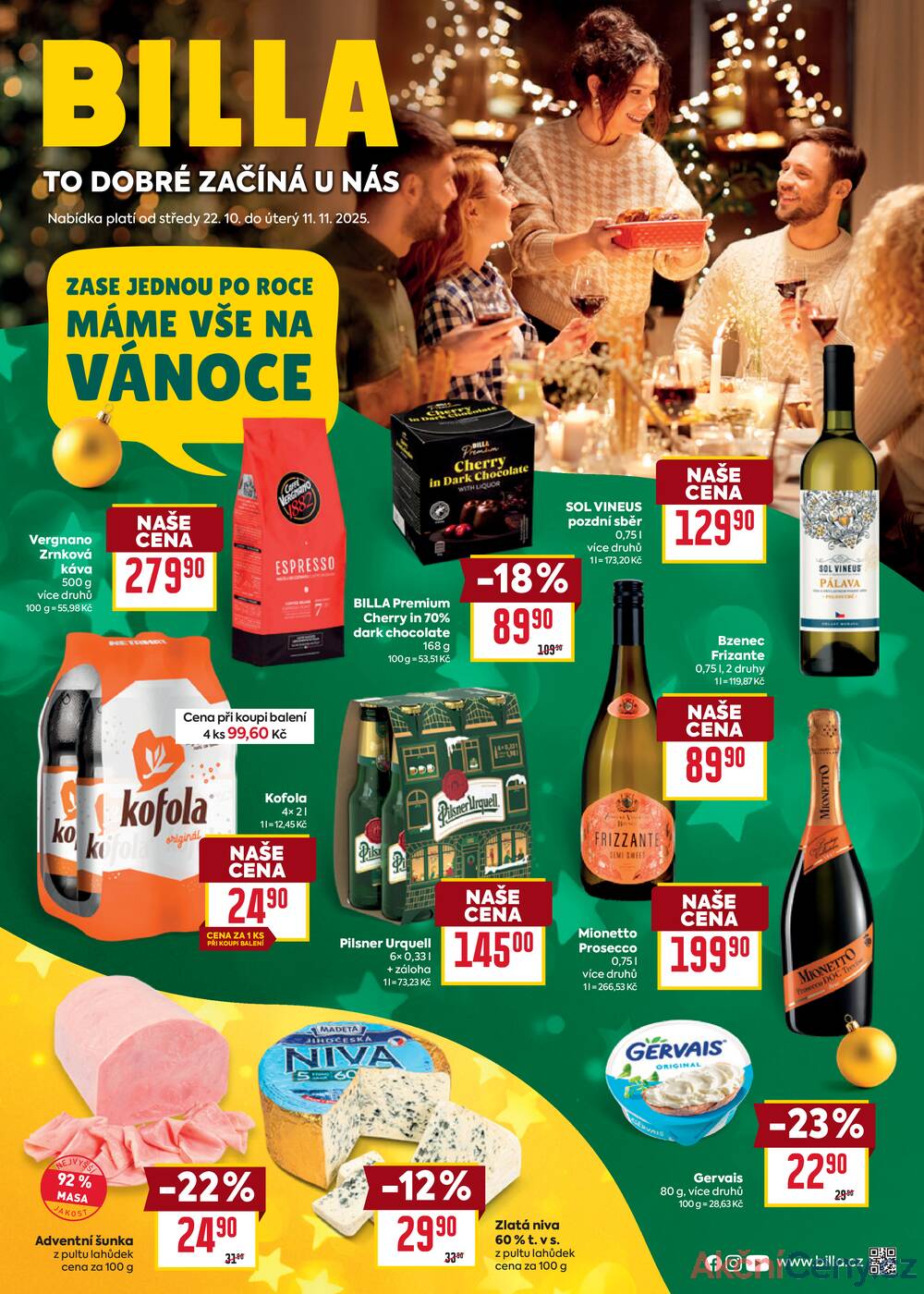 Leták Billa - Billa katalog Vánoce od 22.10. do 11.11.2025 - strana 1 Leták Billa - Billa katalog Vánoce od 22.10. do 11.11.2025 - strana 1