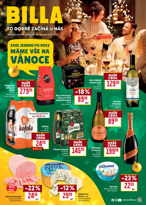Leták Billa katalog Vánoce od 22.10. do 11.11.2025
