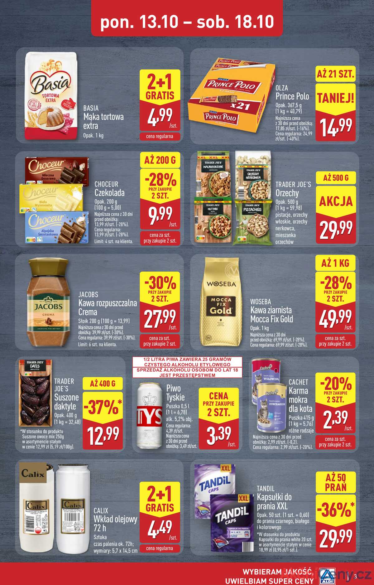 Leták Aldi Polsko 16.10.-18.10.2025 - Víkendová nabídka strana 3