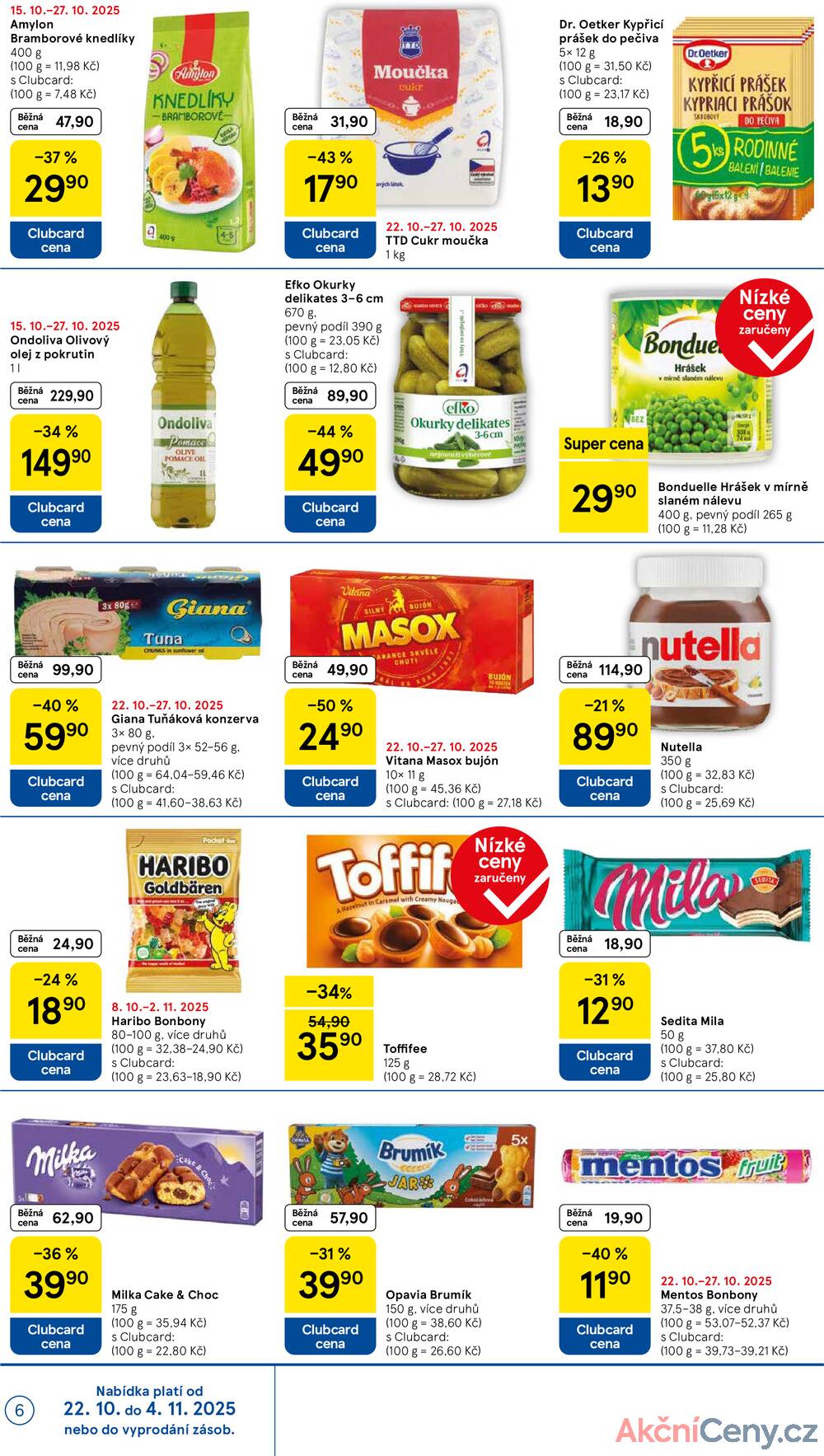 Leták Tesco - Tesco supermarkety od 22.10. do 28.10.2025 - strana 6 Leták Tesco - Tesco supermarkety od 22.10. do 28.10.2025 - strana 6