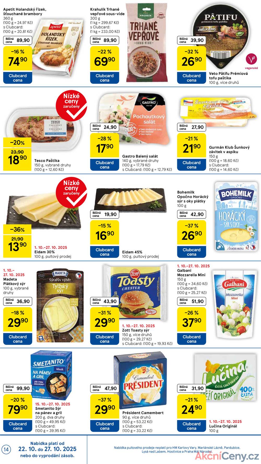 Leták Tesco - Tesco malé hypermarkety od 22.10. do 28.10.2025 - strana 14 Leták Tesco - Tesco malé hypermarkety od 22.10. do 28.10.2025 - strana 14