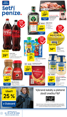 Tesco malé hypermarkety od 22.10. do 28.10.2025