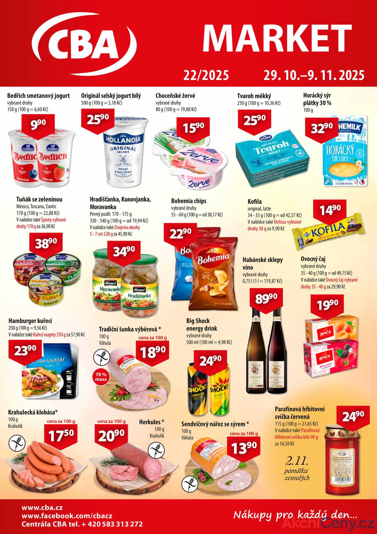 CBA Market od 29.10. do 9.11.2025 strana 1