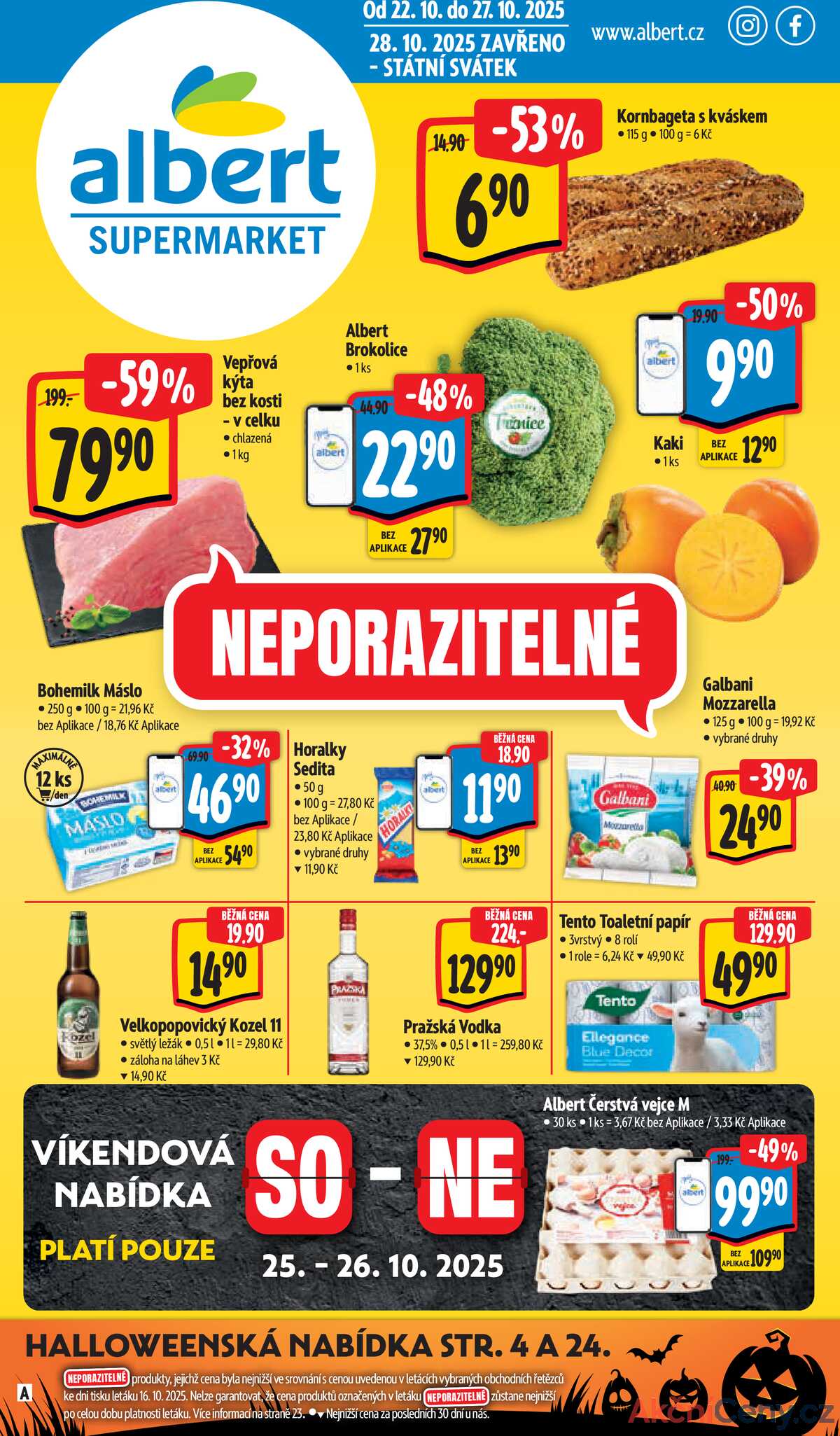 Albert Supermarket od 22.10. do 27.10.2025 strana 1