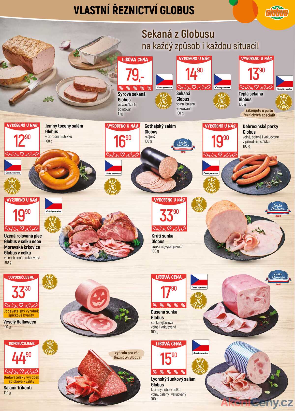 Akční leták Globus 22.10. - 27.10.2025 - Globus Praha - Centrum Černý Most strana 6