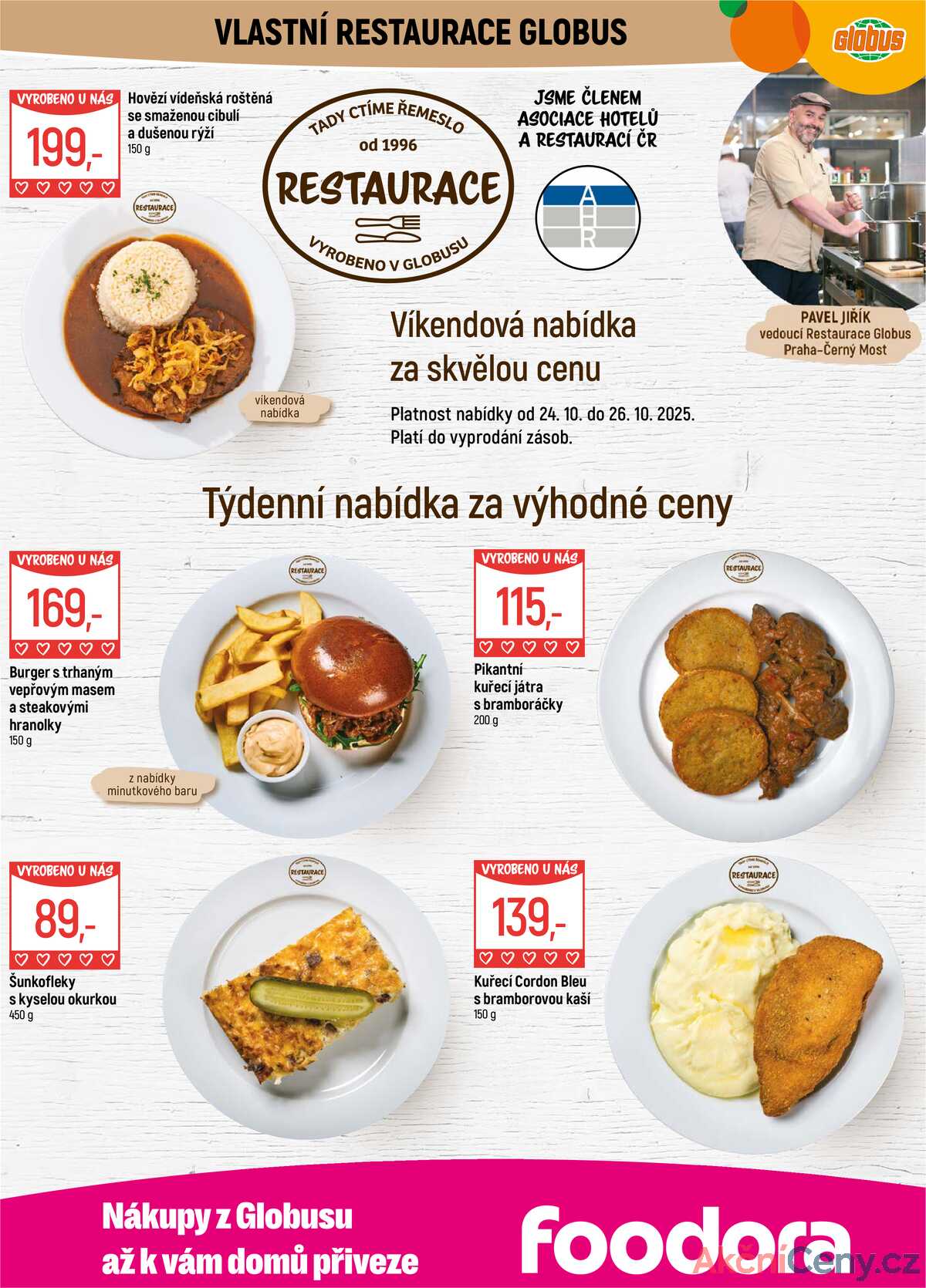 Akční leták Globus 22.10. - 27.10.2025 - Globus Praha - Centrum Černý Most strana 8