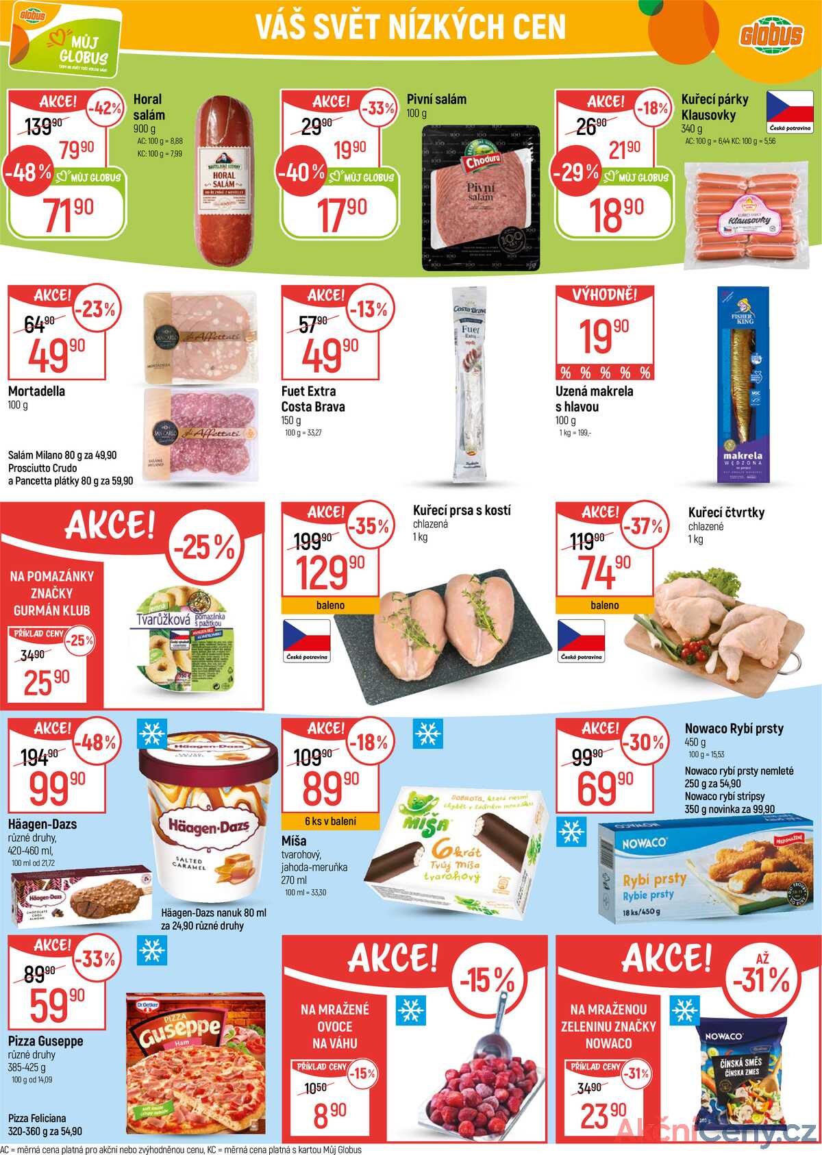 Akční leták Globus 22.10. - 27.10.2025 - Globus Praha - Centrum Černý Most strana 23