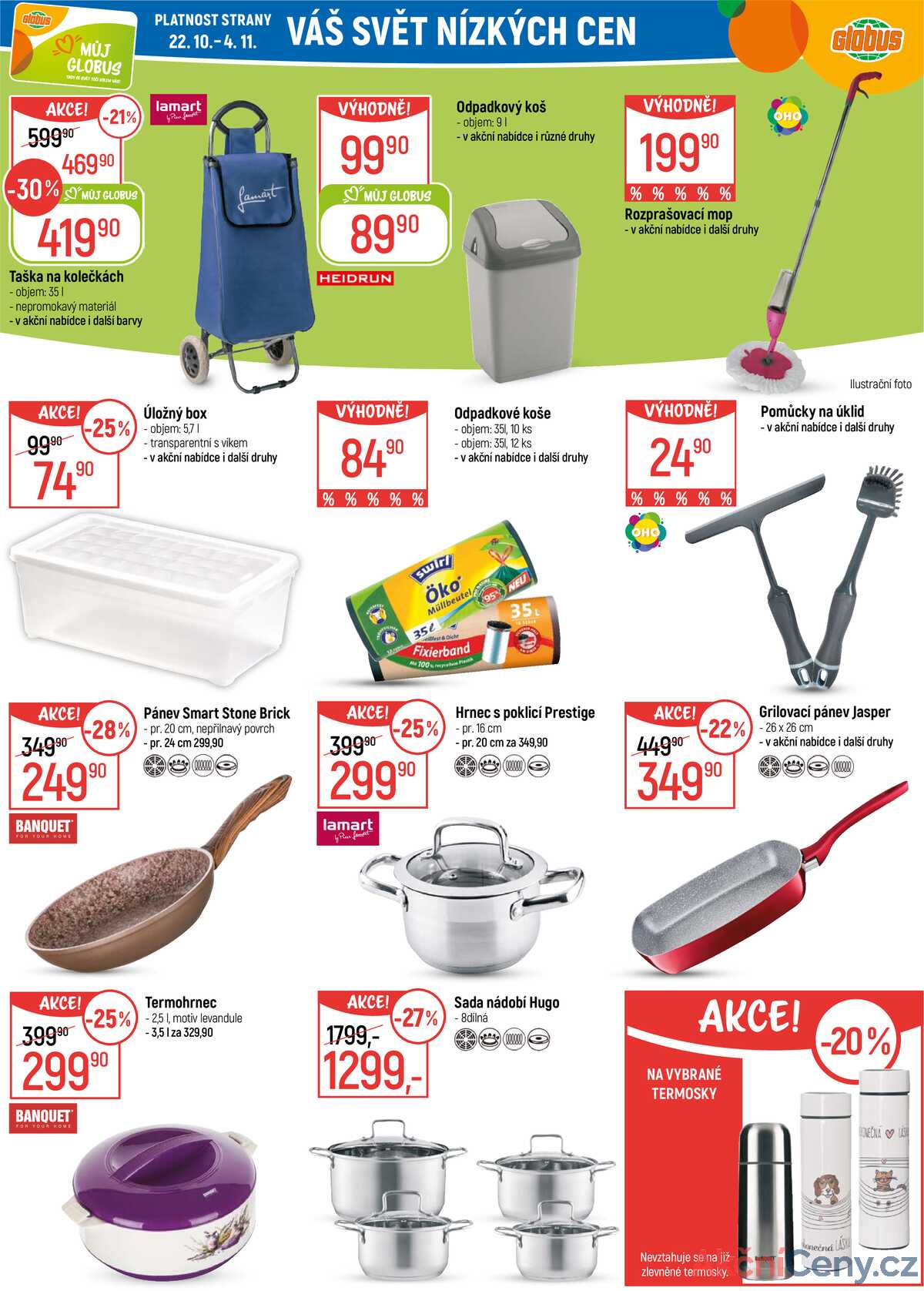 Akční leták Globus 22.10. - 27.10.2025 - Globus Praha - Centrum Černý Most strana 35