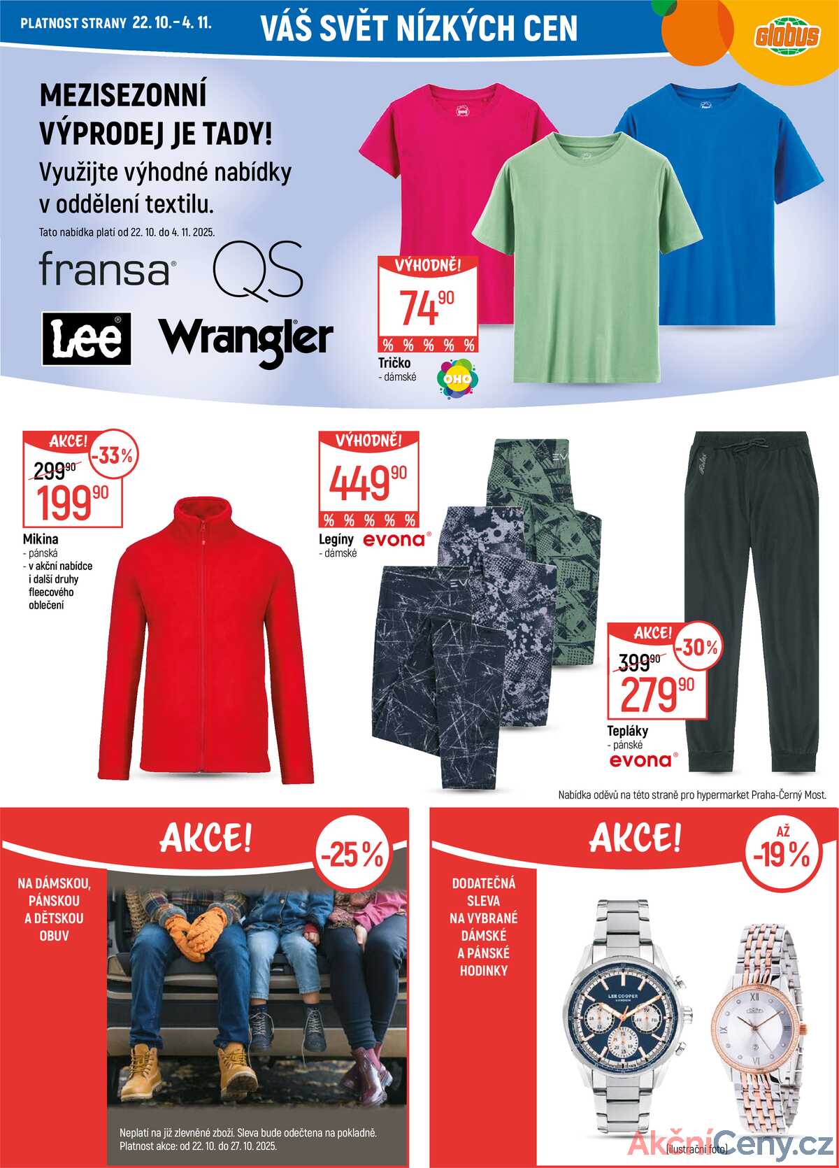 Akční leták Globus 22.10. - 27.10.2025 - Globus Praha - Centrum Černý Most strana 37
