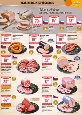 Akční leták Globus 22.10. - 27.10.2025 - Globus Praha - Čakovice