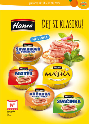 Akční leták Globus 22.10. - 27.10.2025 - Globus Praha - Čakovice