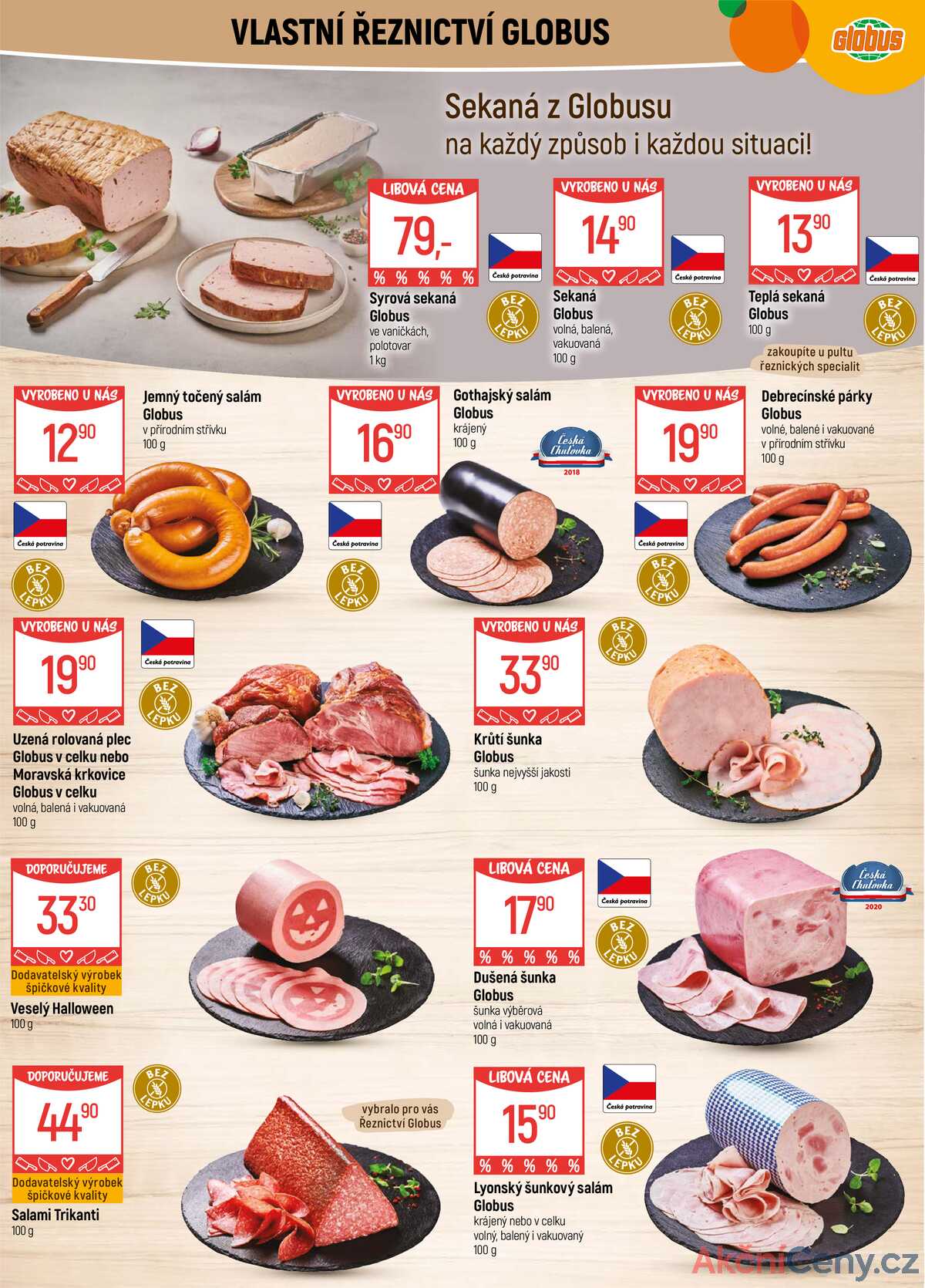 Akční leták Globus 22.10. - 27.10.2025 - Globus České Budějovice strana 6