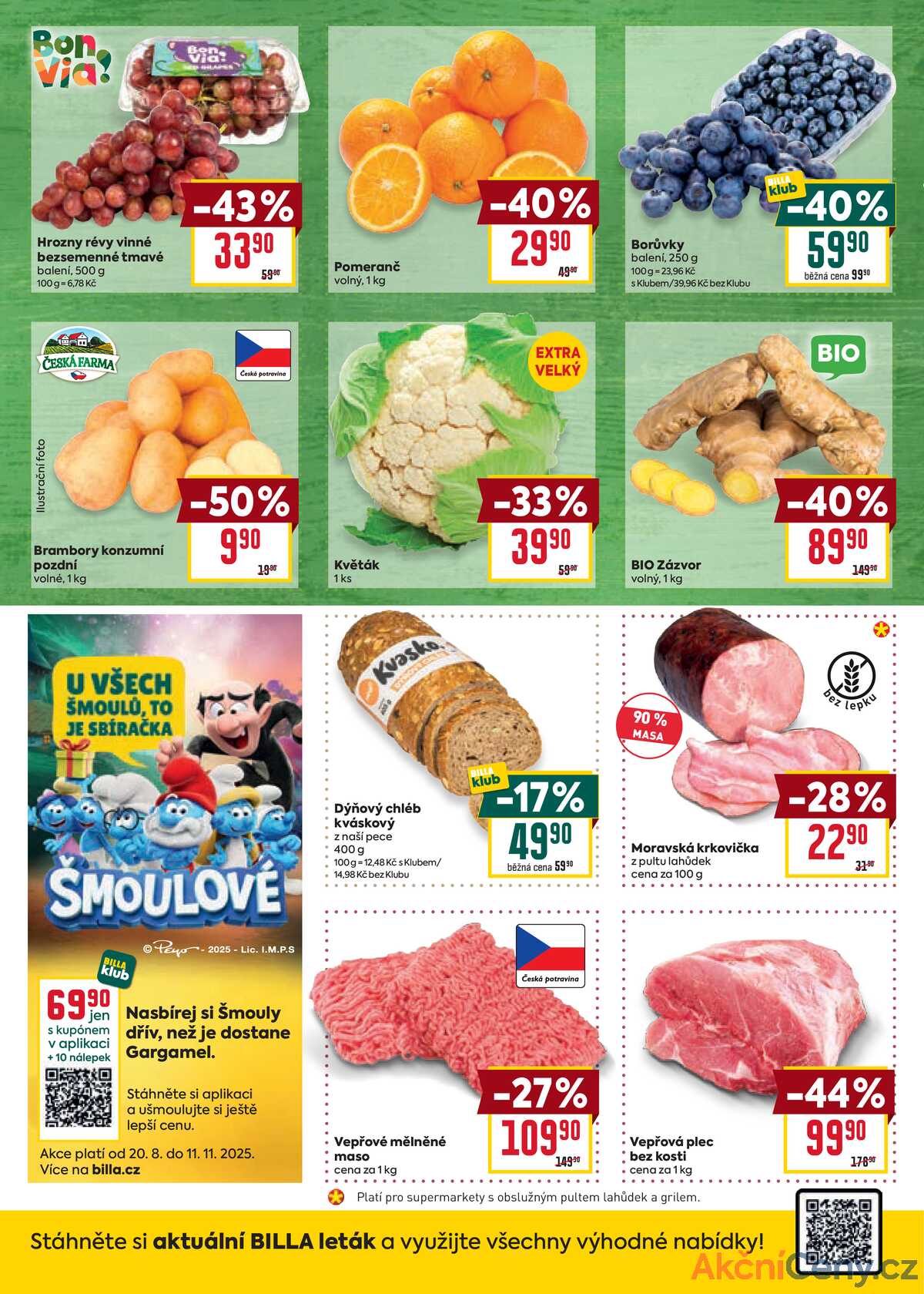 Billa malý leták od 22.10. do 28.10.2025 strana 2