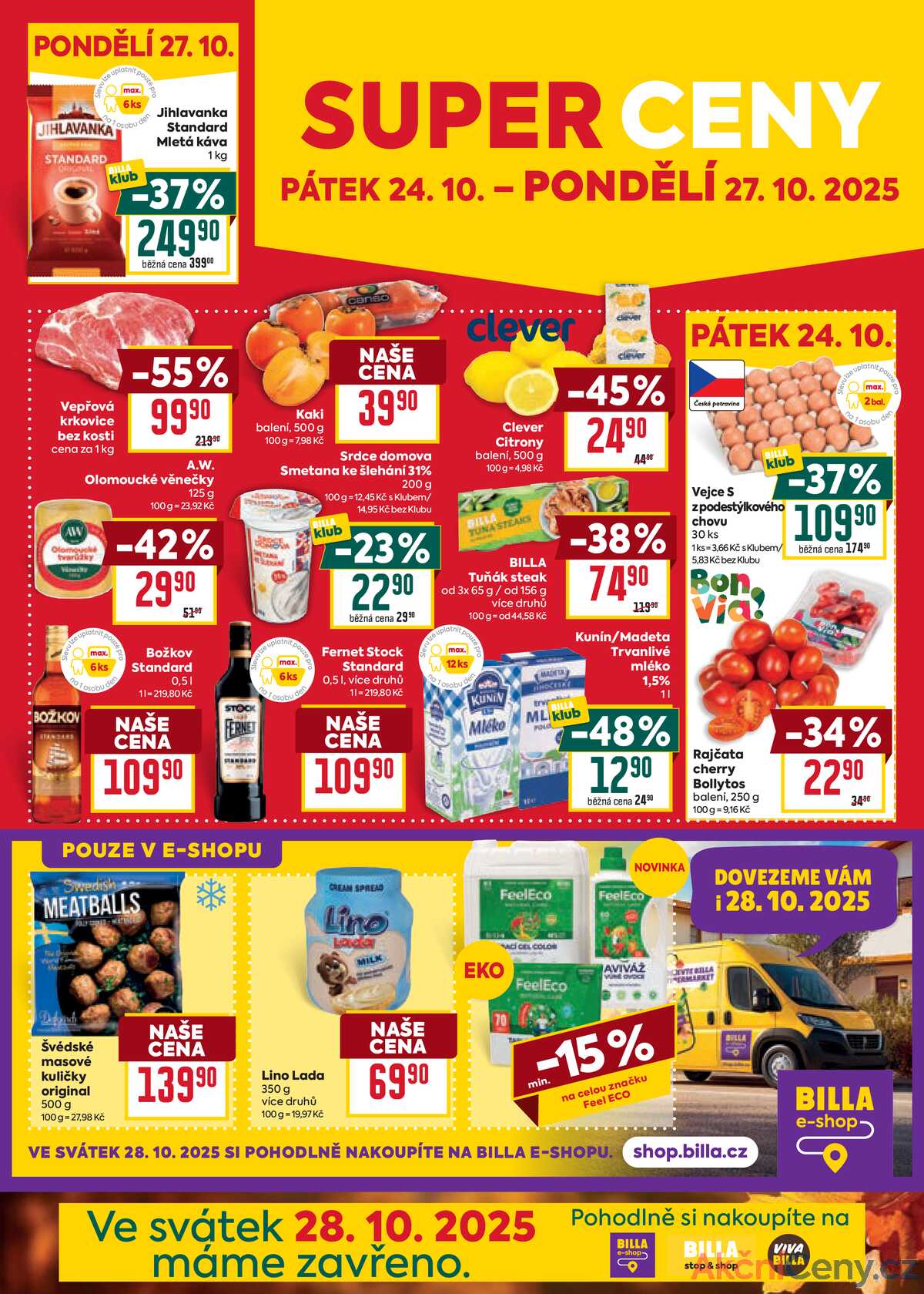 Billa malý leták od 22.10. do 28.10.2025 strana 4