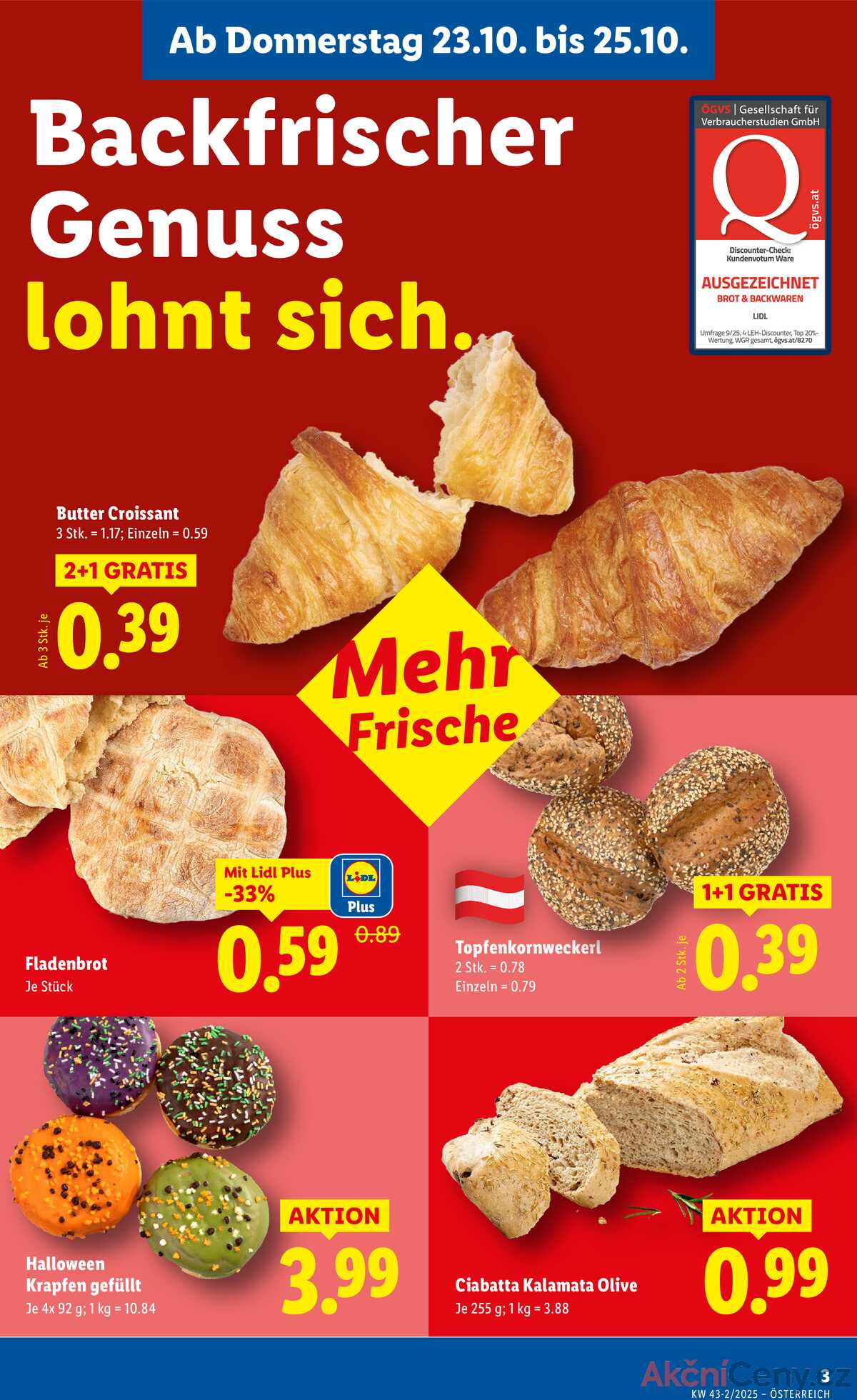 Leták Lidl Rakousko 23.10.-29.10.2025 strana 7