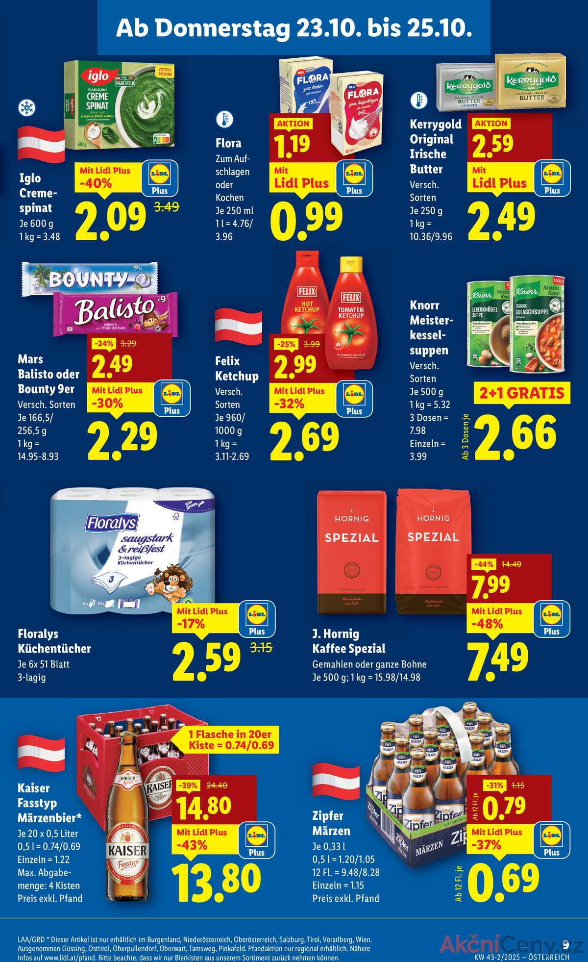 Leták Lidl Rakousko 23.10.-29.10.2025 strana 13