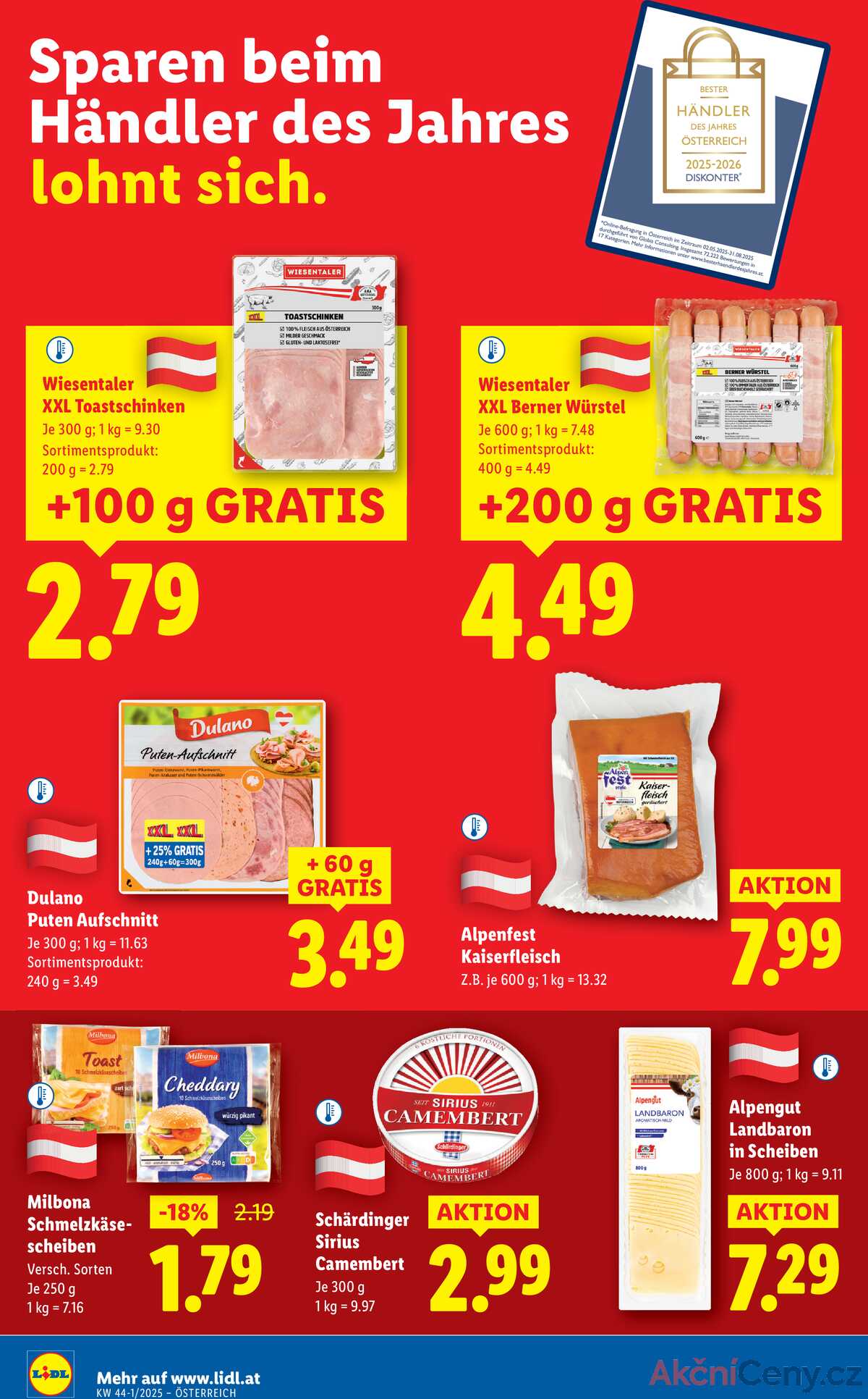 Leták Lidl Rakousko 23.10.-29.10.2025 strana 42