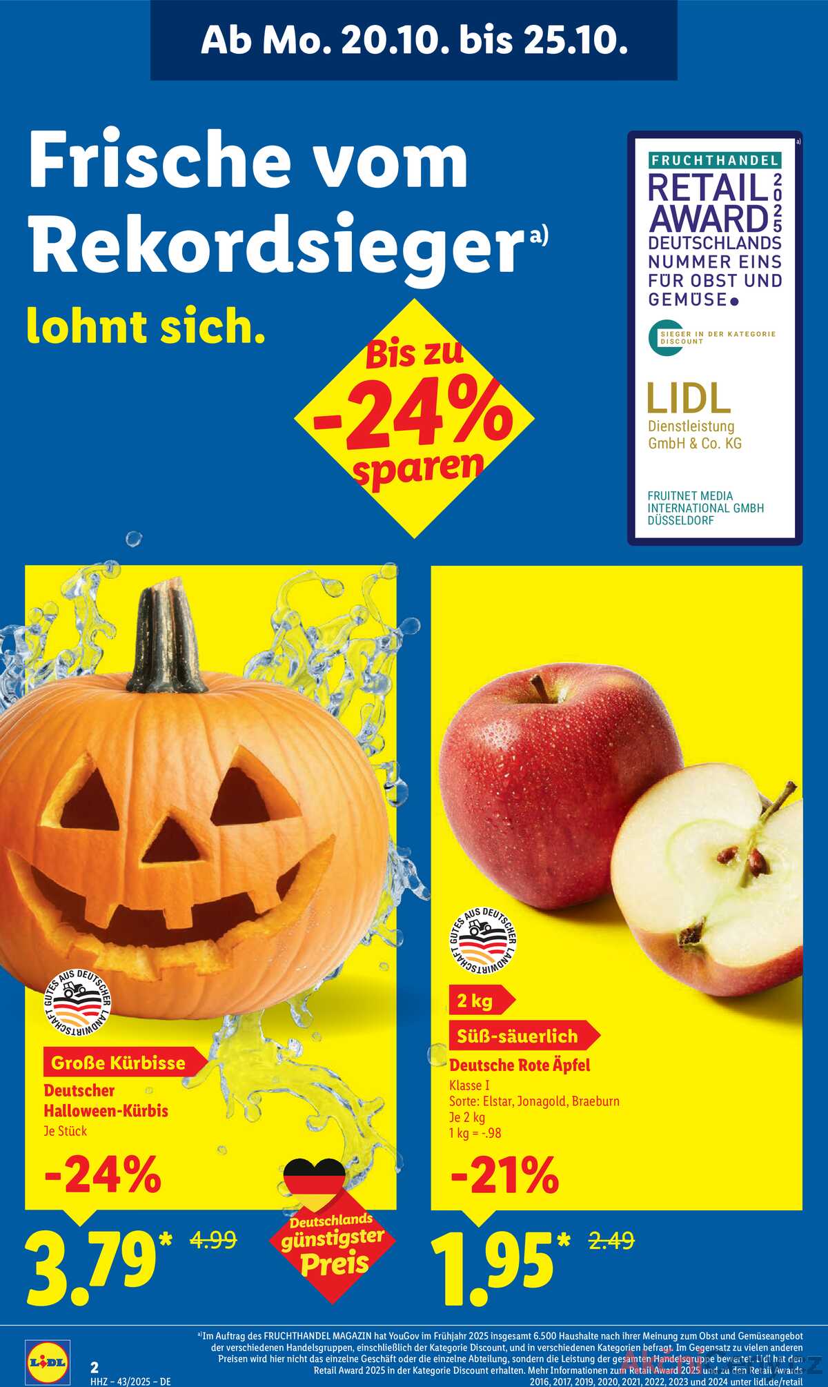 Leták Lidl Německo 20.10.-25.10.2025 strana 2