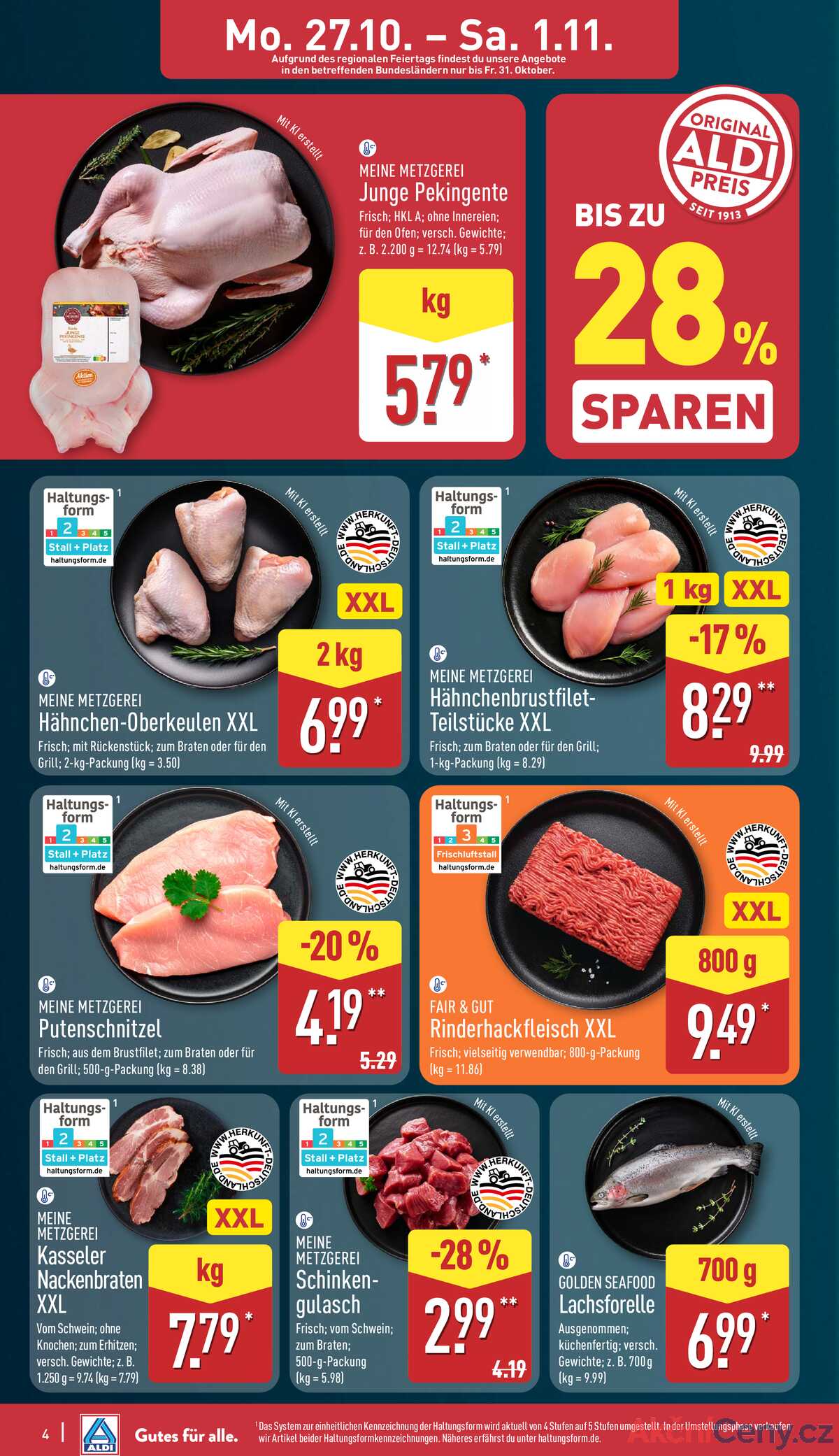 Leták ALDI Německo 27.10.-2.11.2025 strana 4