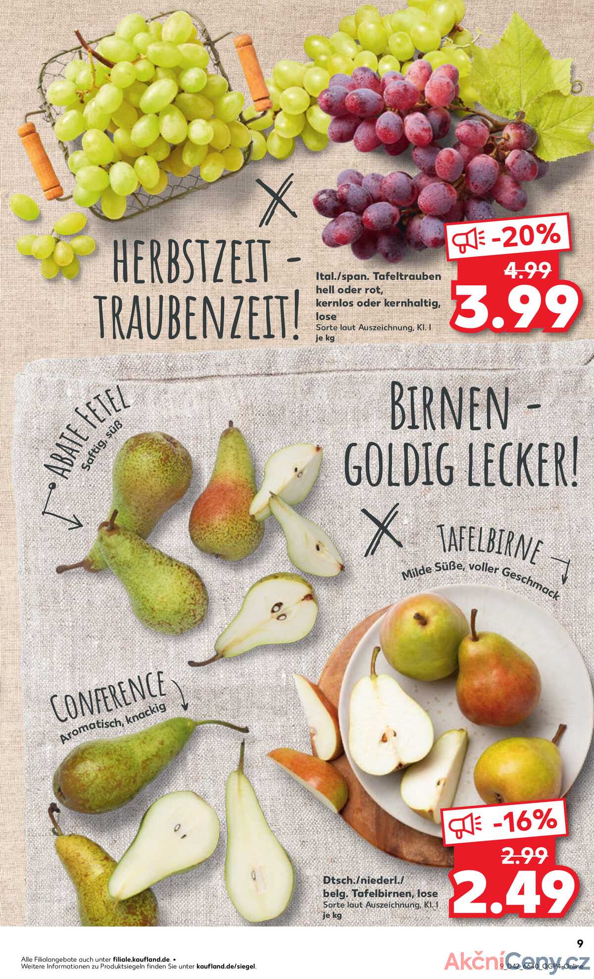 Leták Kaufland Německo 19.10.-22.10.2025 strana 9