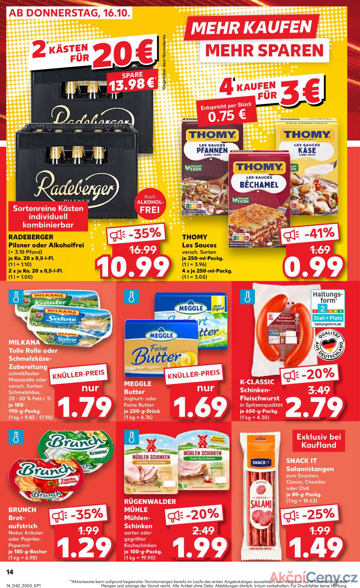 Leták Kaufland Německo 19.10.-22.10.2025 strana 14