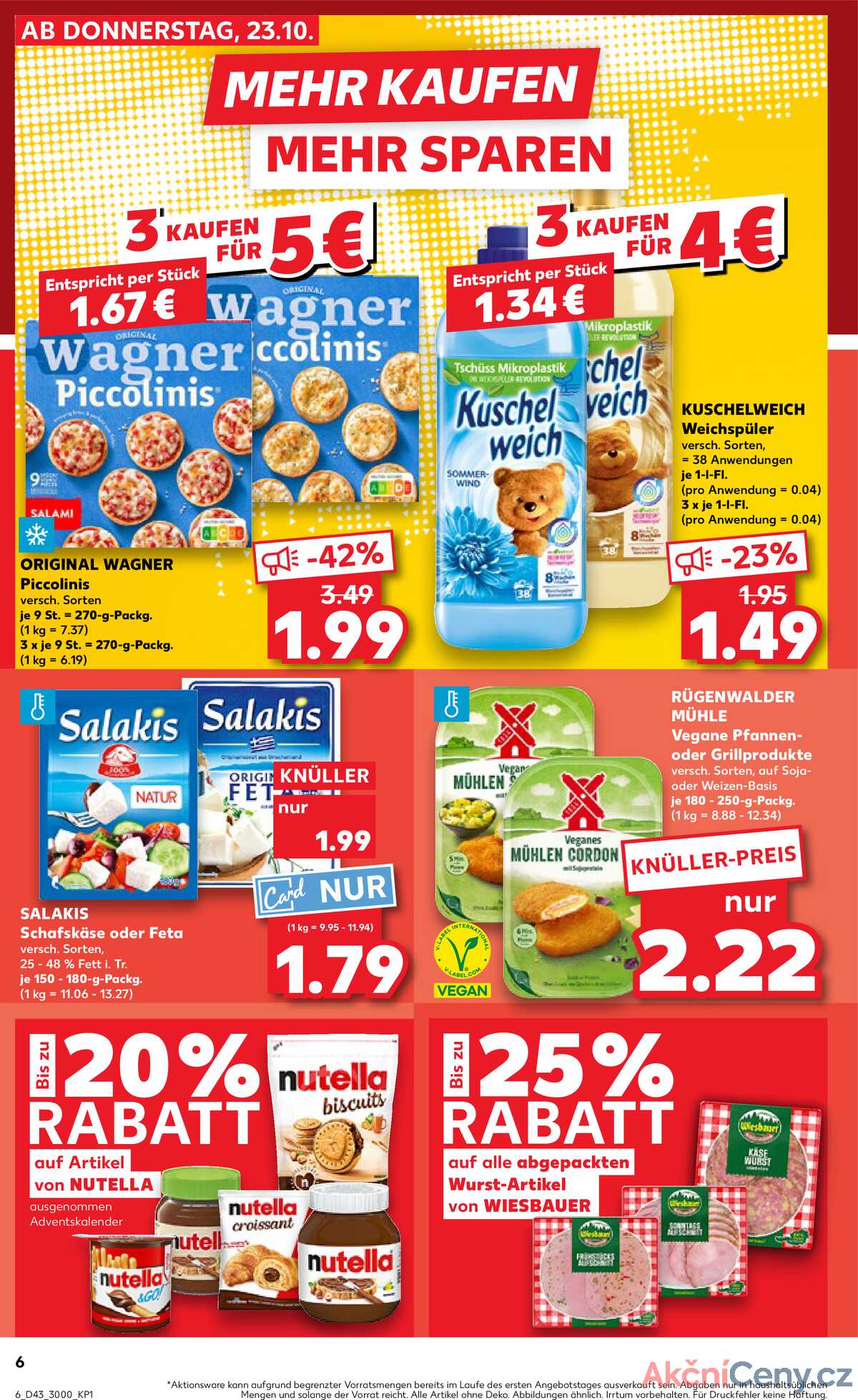 Leták Kaufland Německo 23.10.-29.10.2025 strana 6