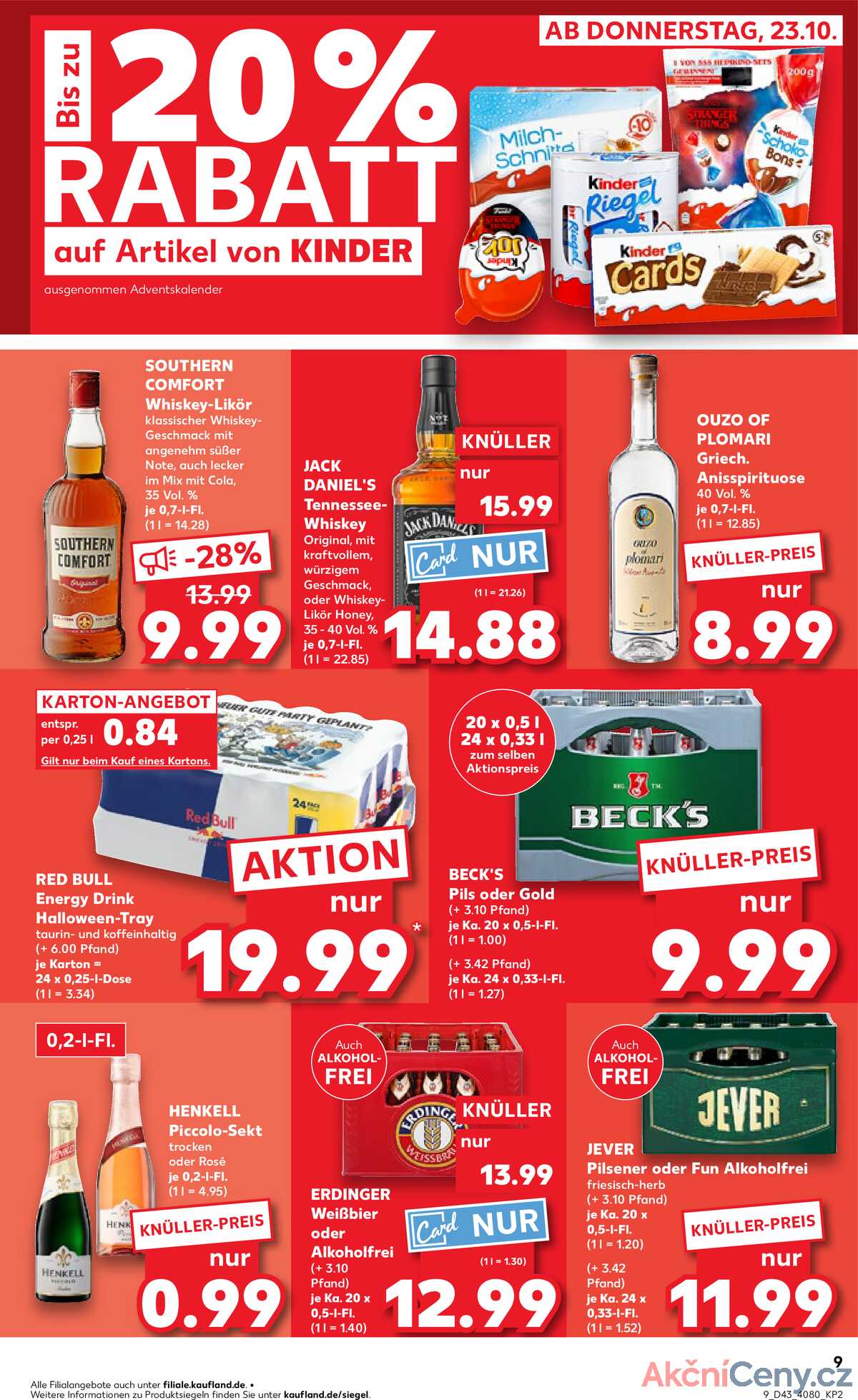 Leták Kaufland Německo 23.10.-29.10.2025 strana 9