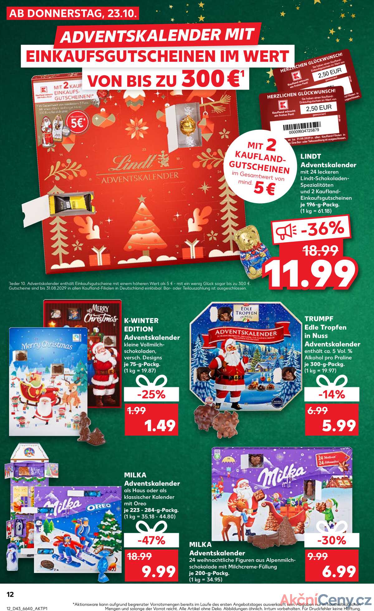 Leták Kaufland Německo 23.10.-29.10.2025 strana 12
