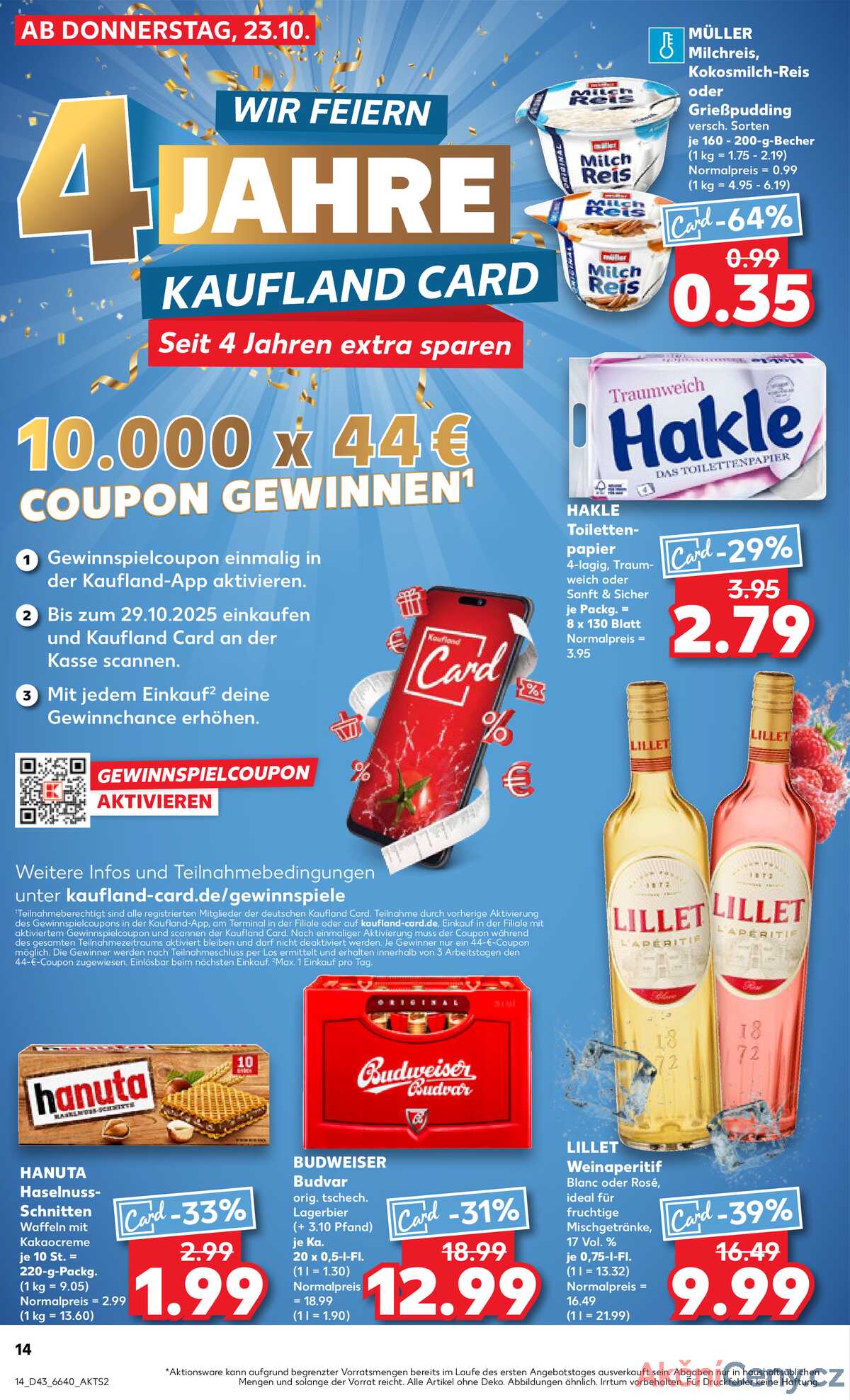 Leták Kaufland Německo 23.10.-29.10.2025 strana 14