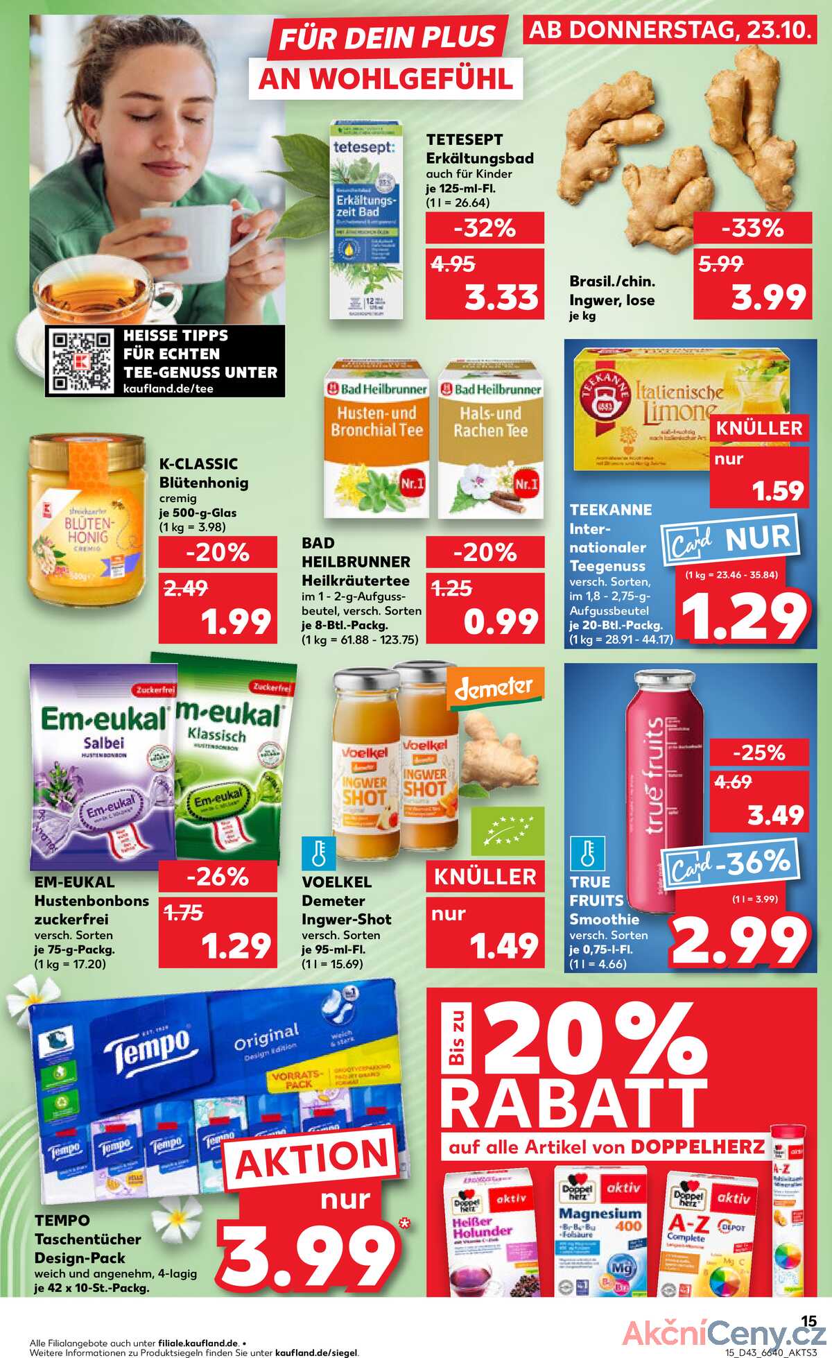 Leták Kaufland Německo 23.10.-29.10.2025 strana 15