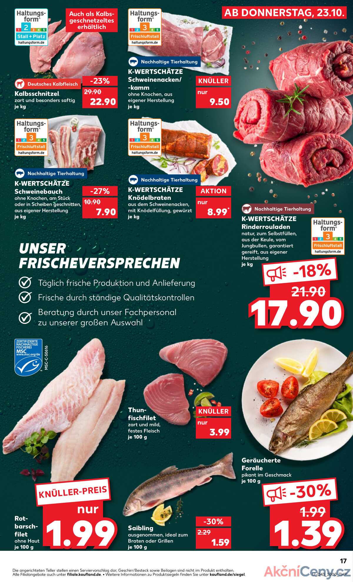 Leták Kaufland Německo 23.10.-29.10.2025 strana 17