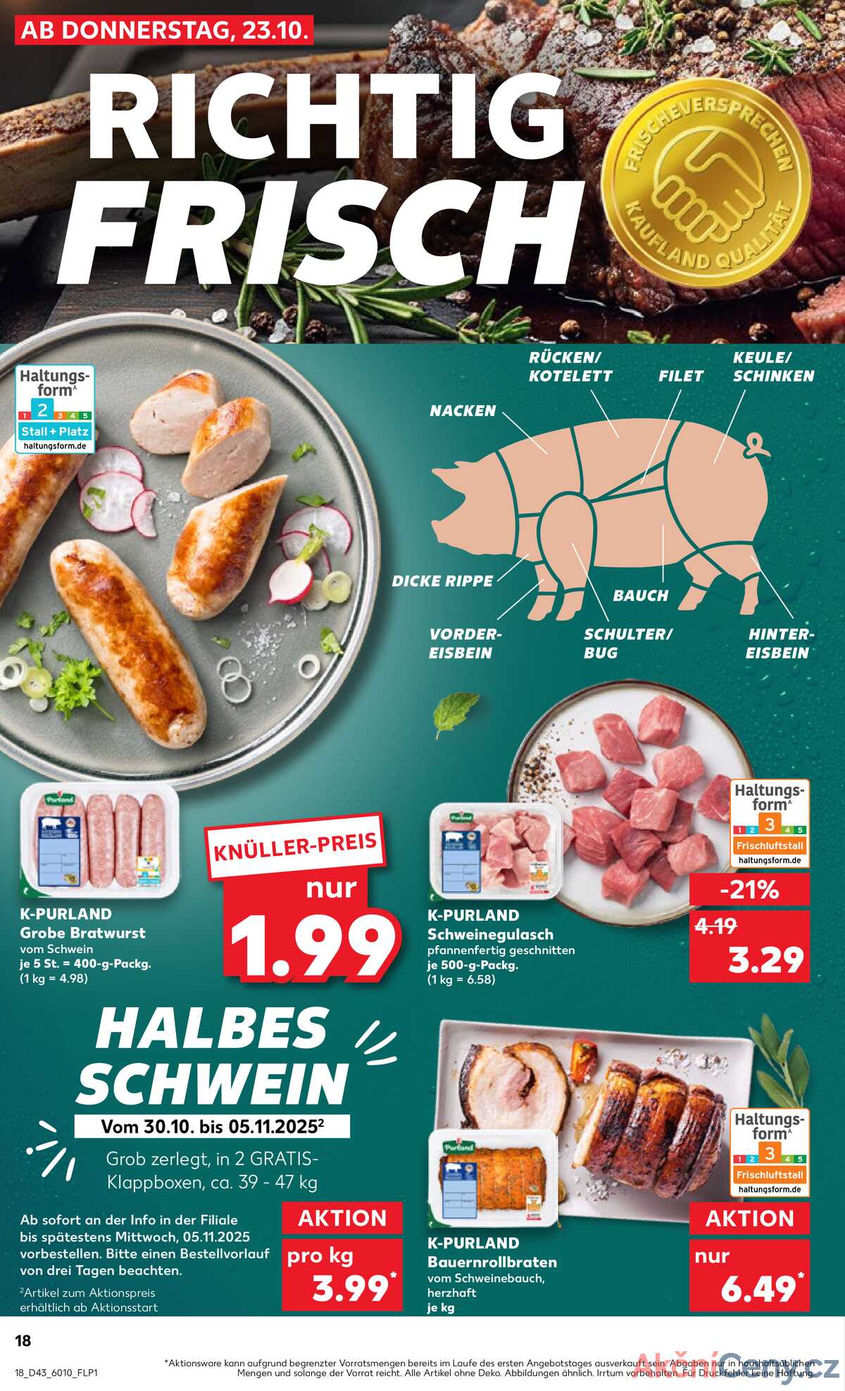 Leták Kaufland Německo 23.10.-29.10.2025 strana 18