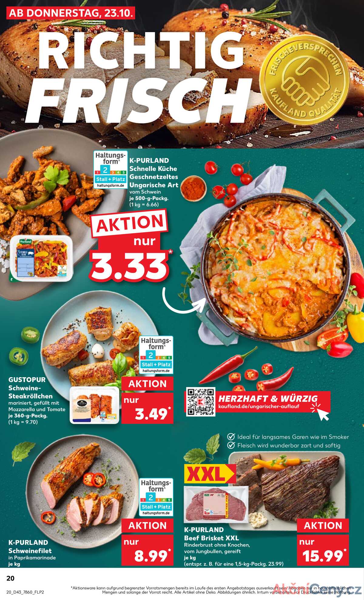 Leták Kaufland Německo 23.10.-29.10.2025 strana 20