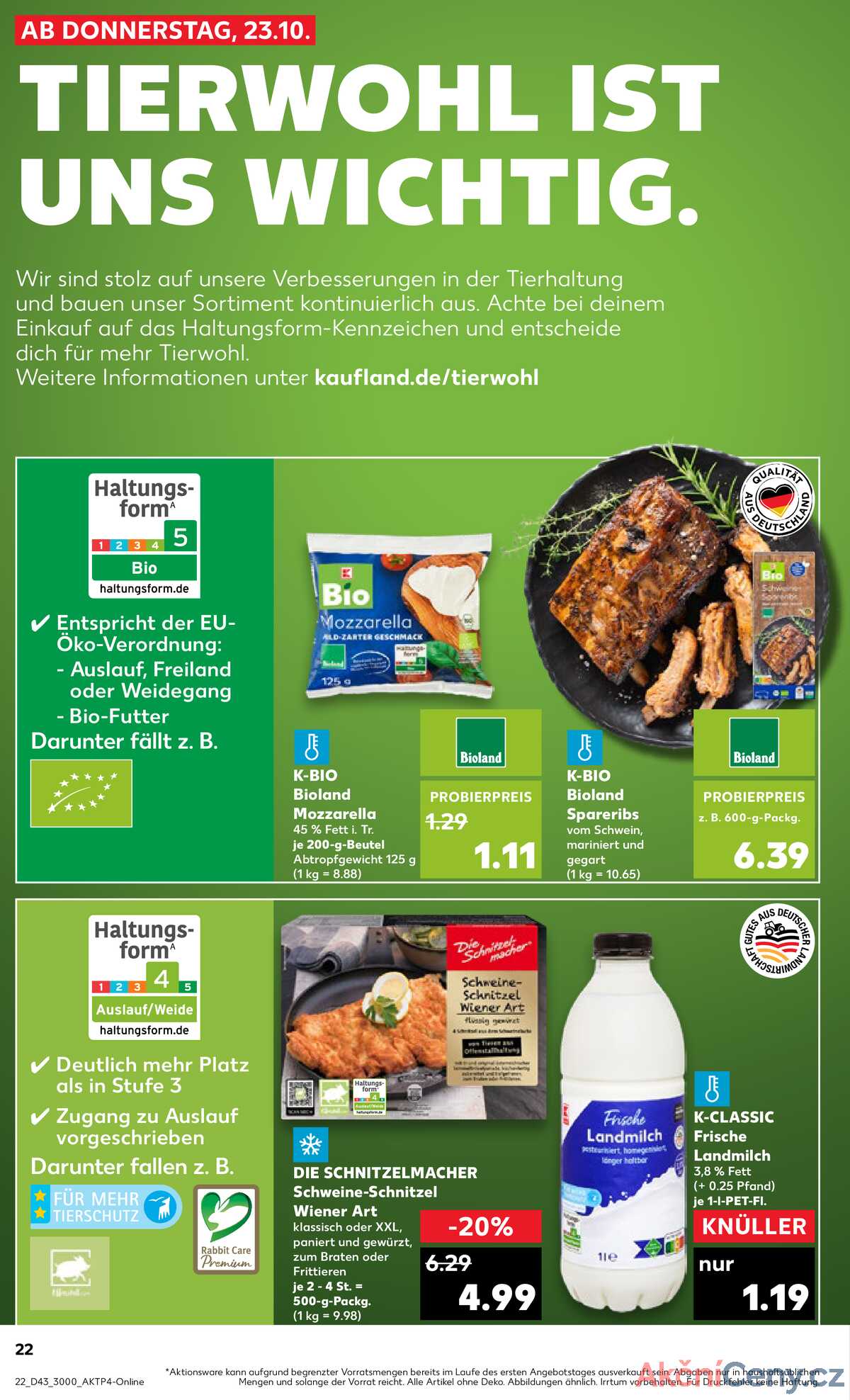 Leták Kaufland Německo 23.10.-29.10.2025 strana 22