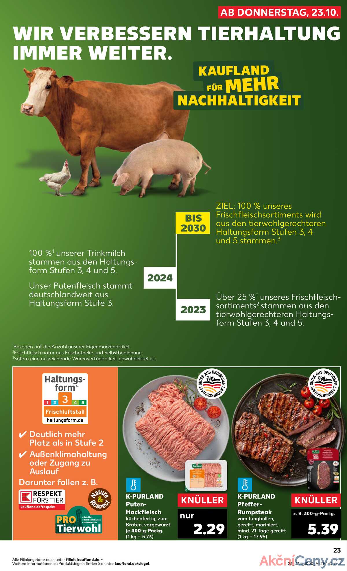 Leták Kaufland Německo 23.10.-29.10.2025 strana 23