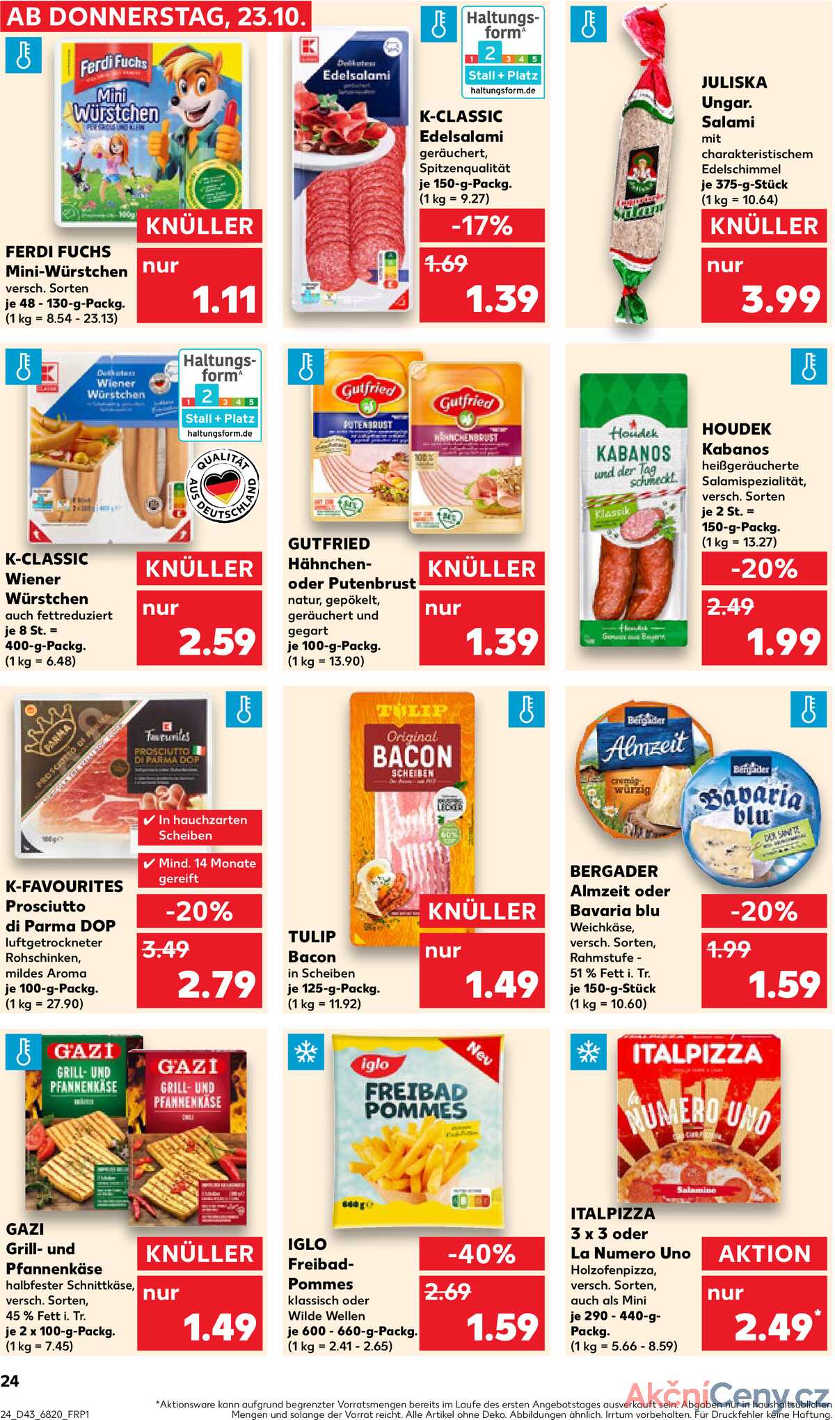 Leták Kaufland Německo 23.10.-29.10.2025 strana 24