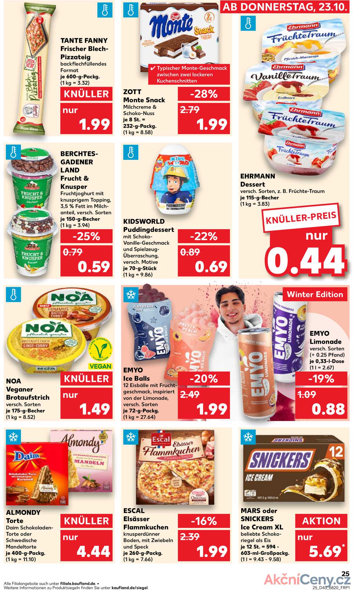 Leták Kaufland Německo 23.10.-29.10.2025 strana 25