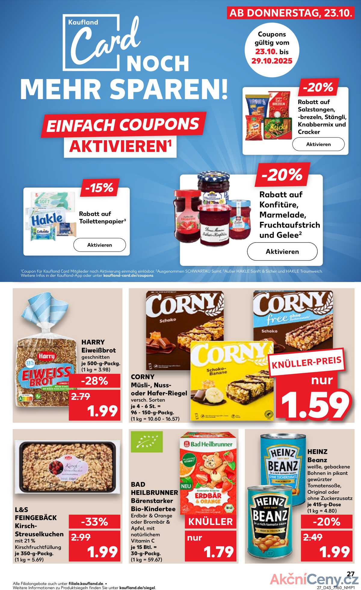 Leták Kaufland Německo 23.10.-29.10.2025 strana 27