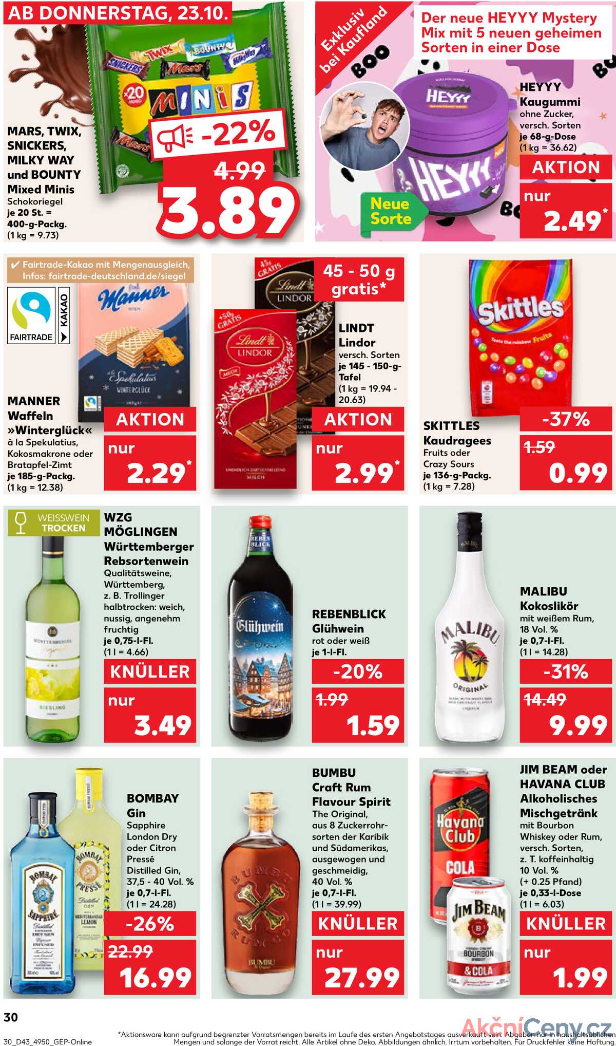 Leták Kaufland Německo 23.10.-29.10.2025 strana 30