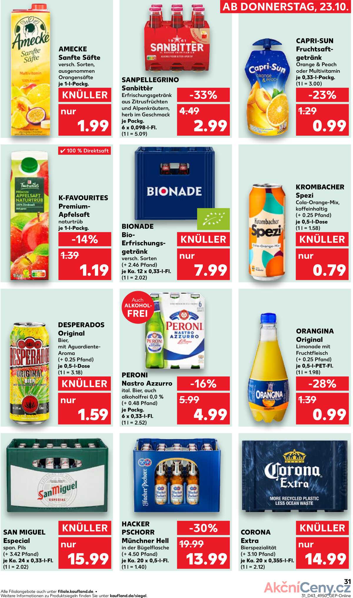 Leták Kaufland Německo 23.10.-29.10.2025 strana 31