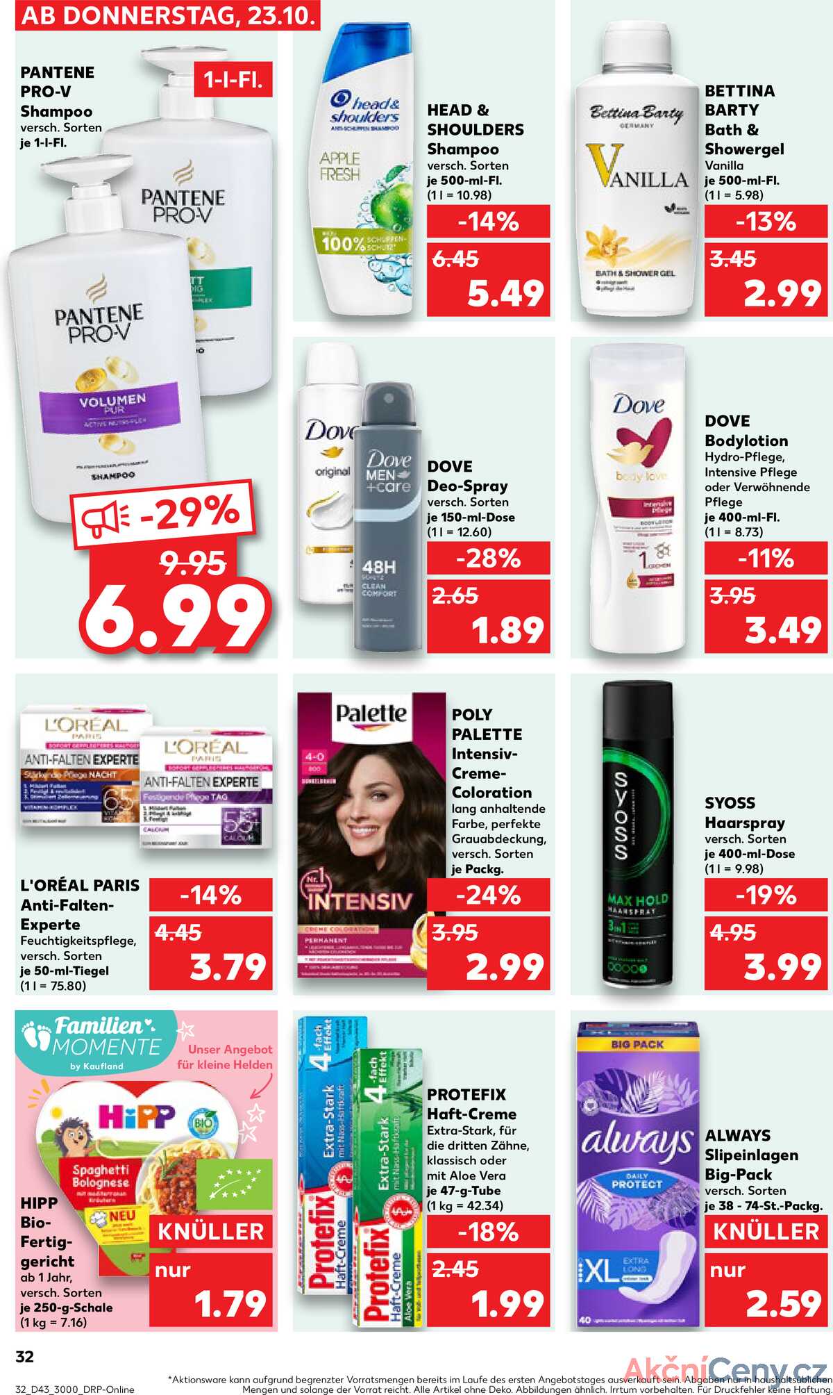 Leták Kaufland Německo 23.10.-29.10.2025 strana 32