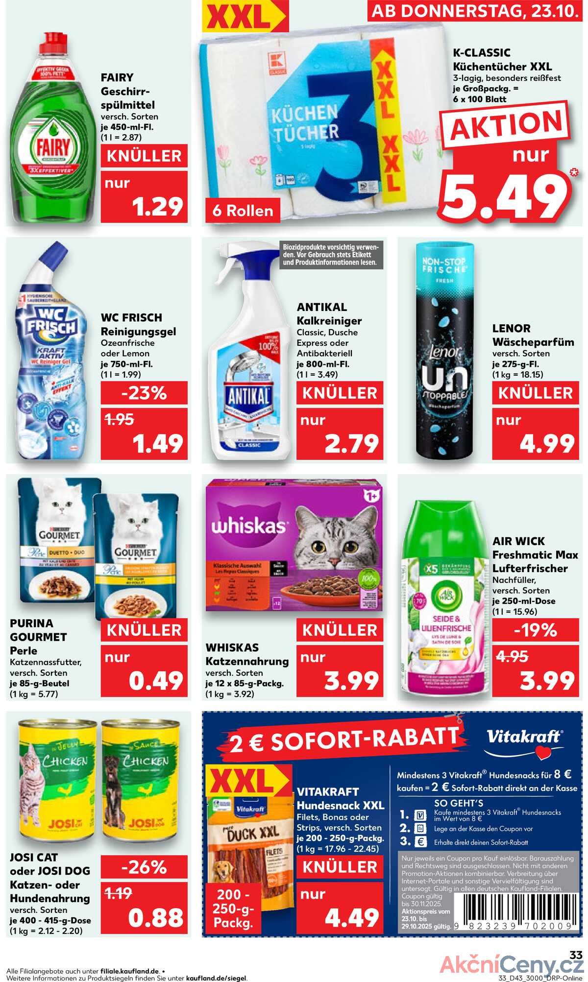 Leták Kaufland Německo 23.10.-29.10.2025 strana 33