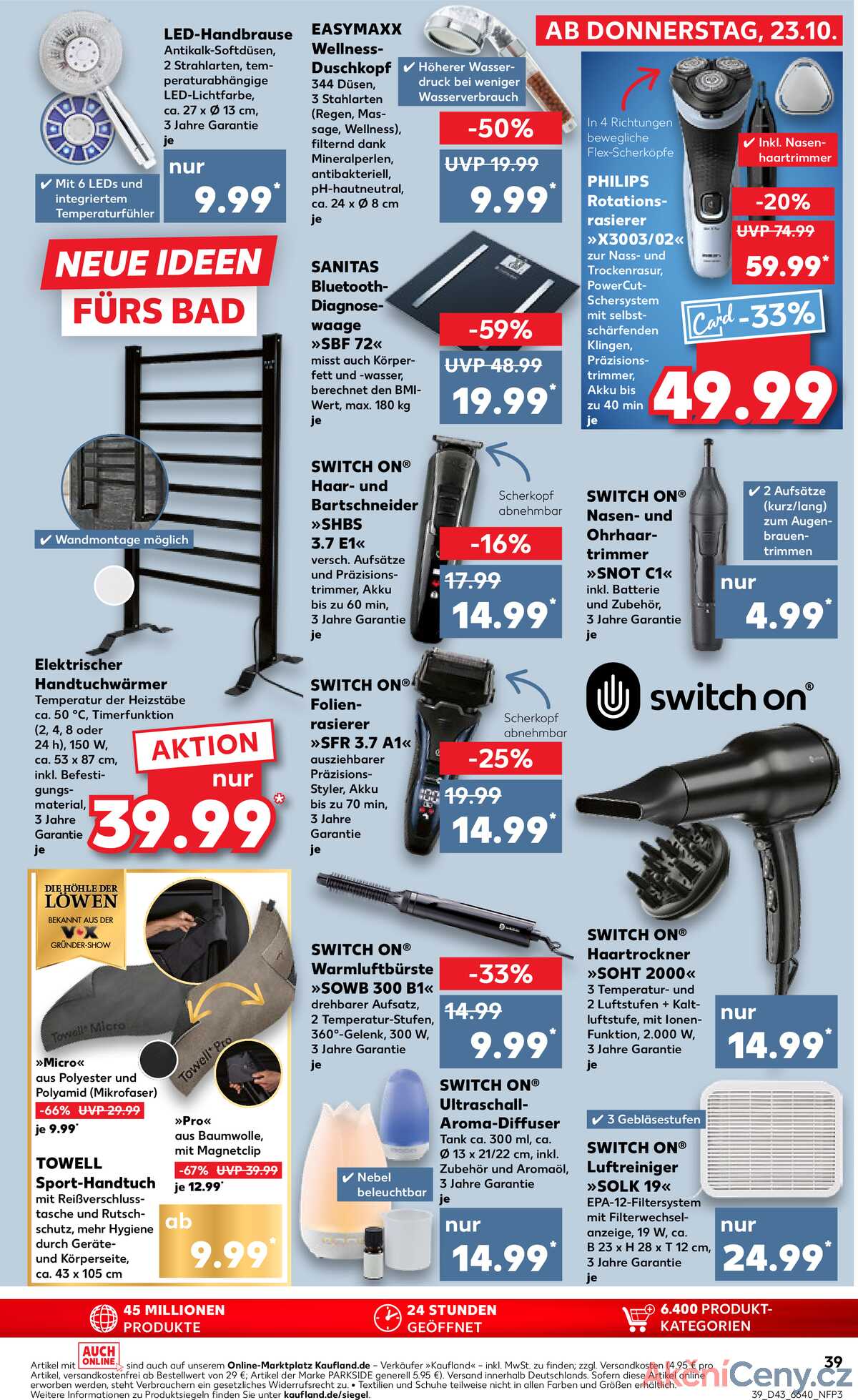 Leták Kaufland Německo 23.10.-29.10.2025 strana 39